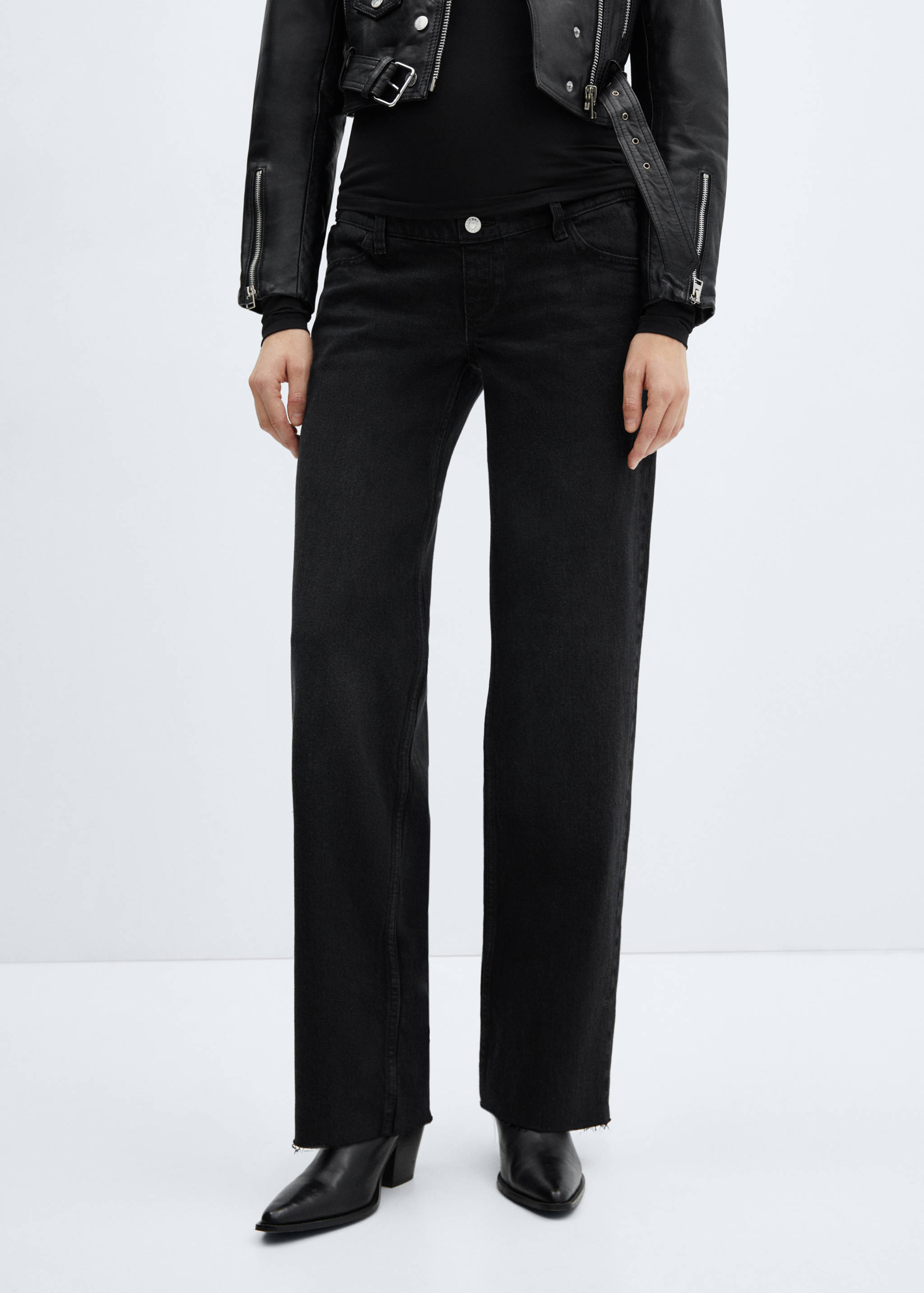 Maternity wide leg jeans - Medium plane