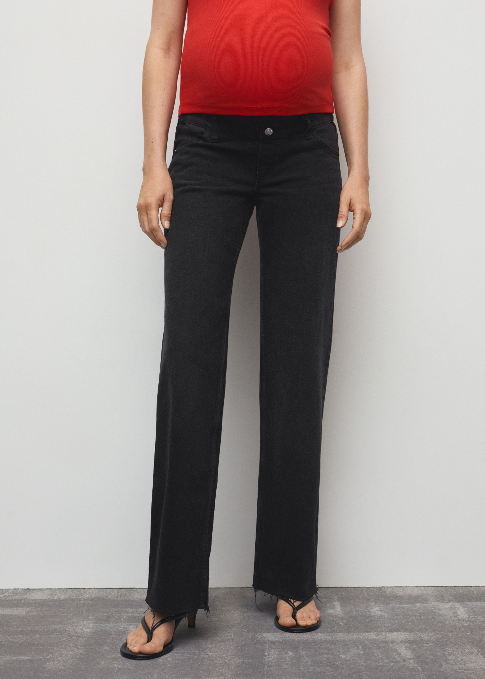 Maternity wideleg jeans - Medium plane