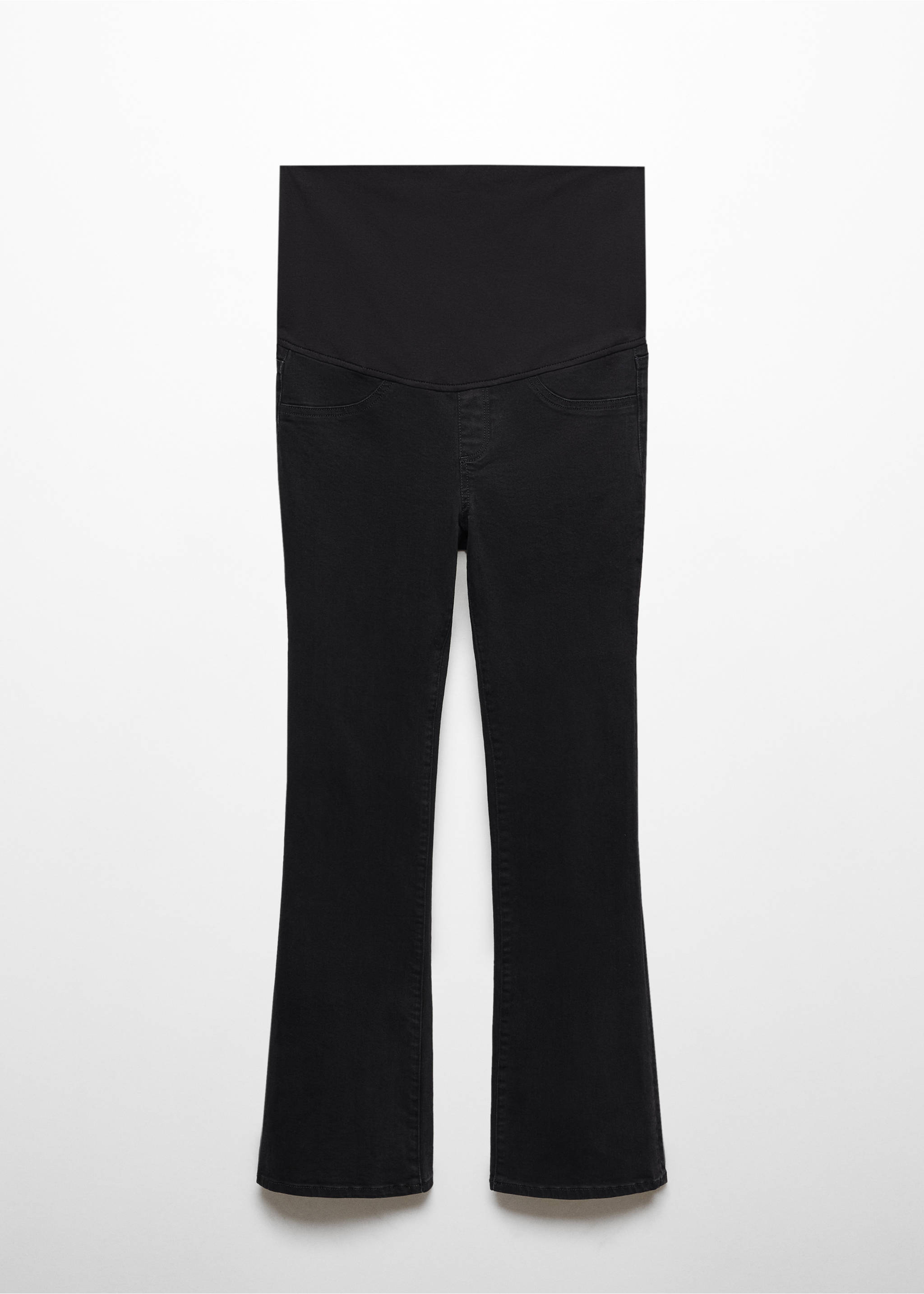 Maternity flared jeans - Article without model, Black denim. Ref: 67000690-00.