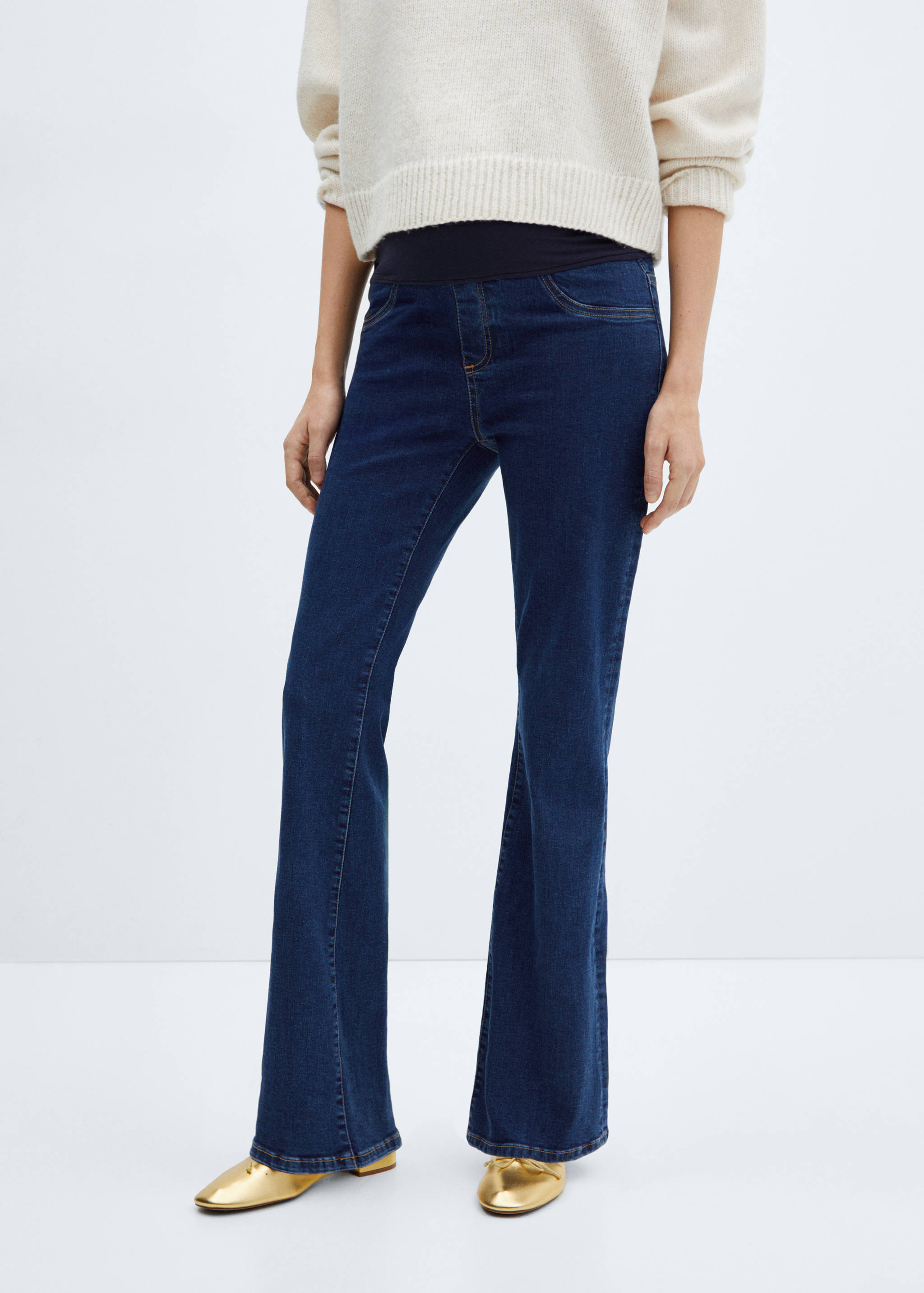 Maternity flared jeans - Medium plane