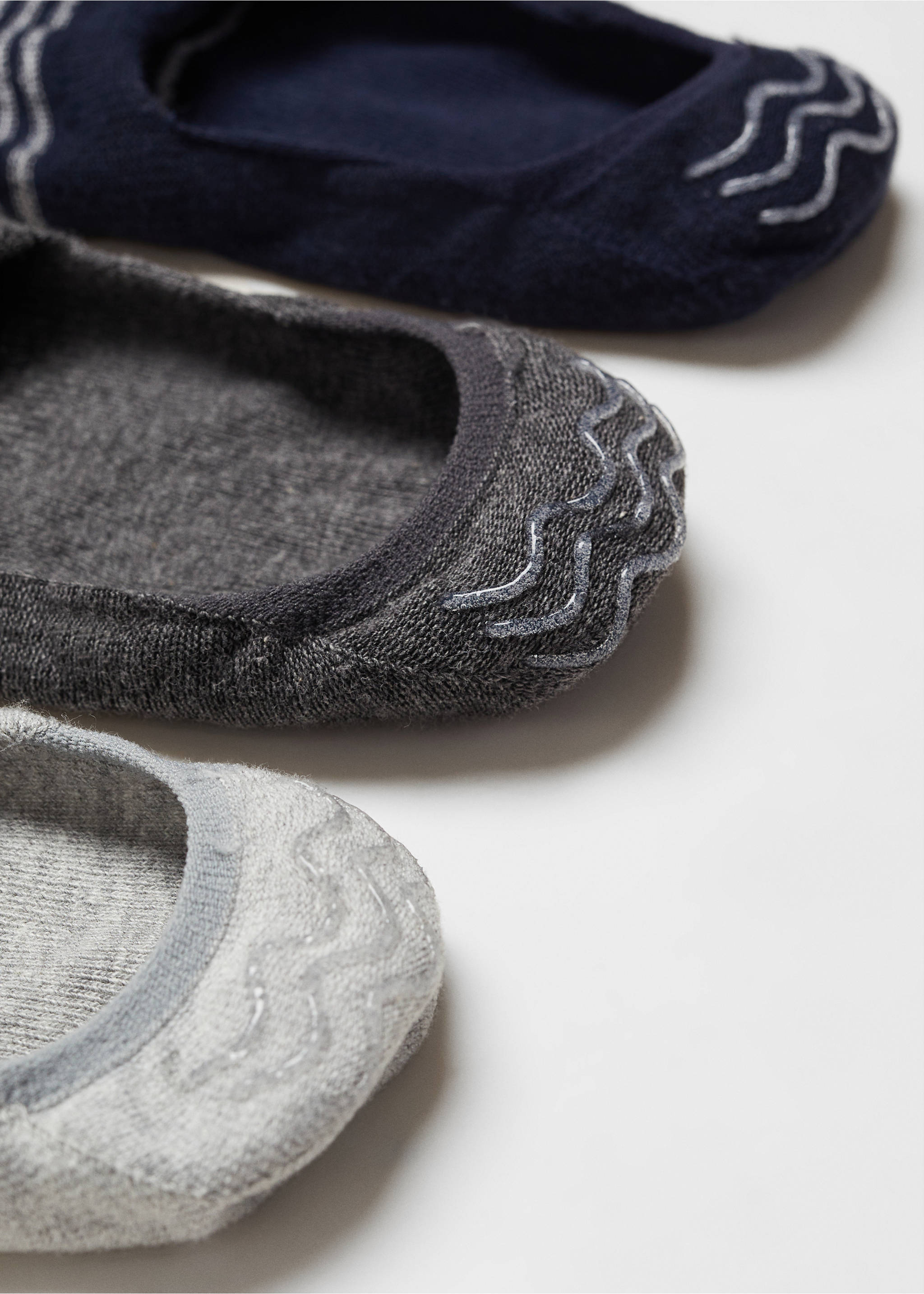 3-pack of striped design socks - Details of the article 8, Grey. Ref: 67000698-00.