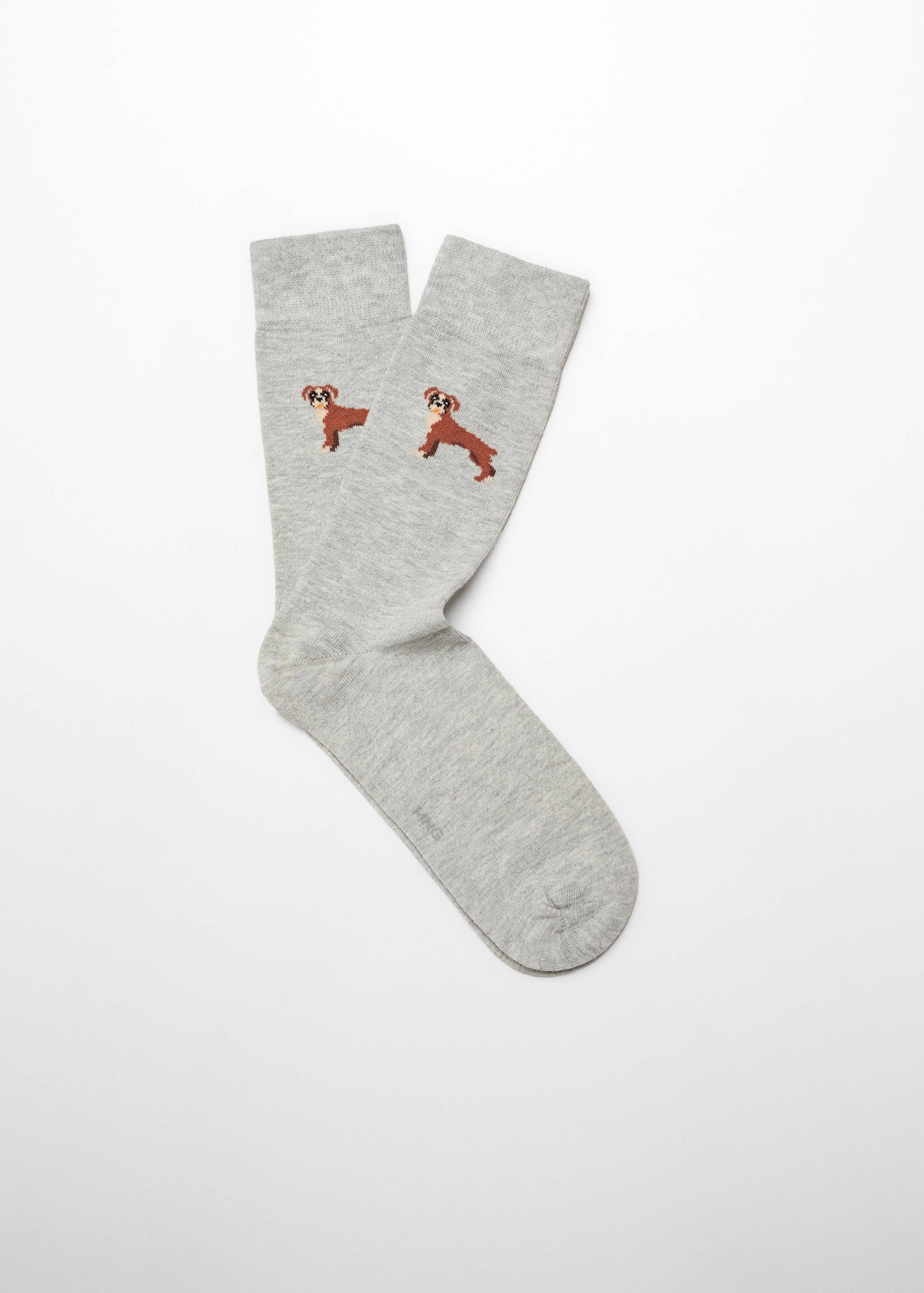 Chaussettes coton broderie animal - Article sans modèle