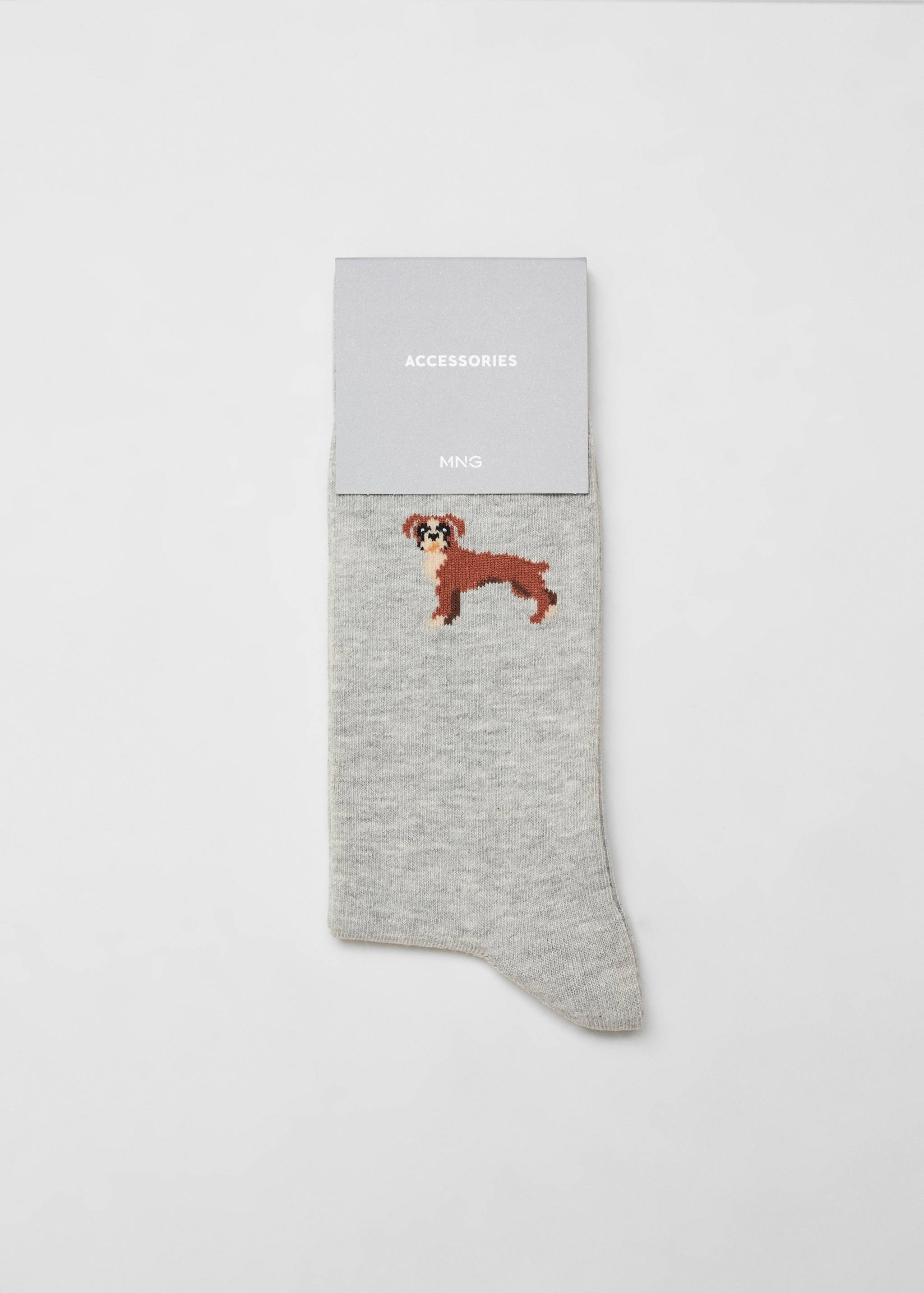 Chaussettes coton broderie animal - Détail de l'article 0