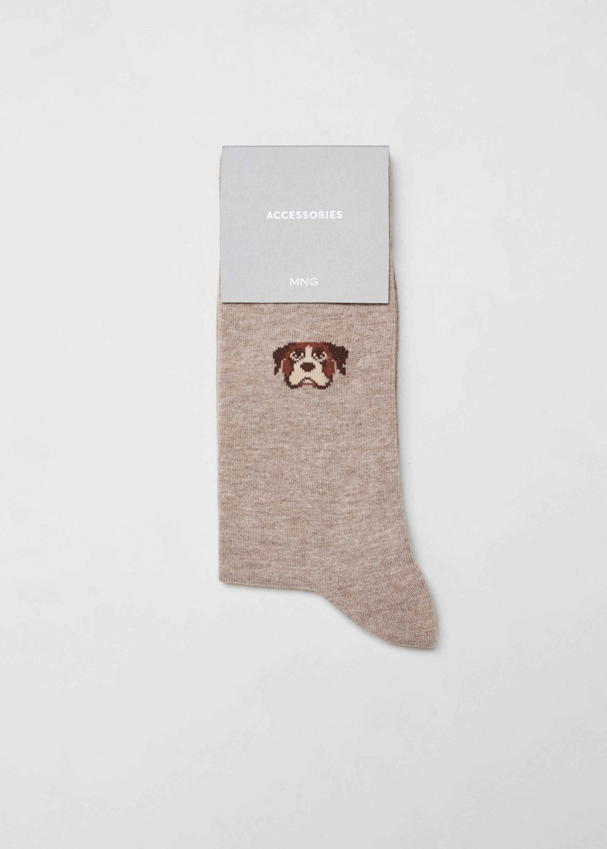 Chaussettes coton broderie animal - Détail de l'article 0