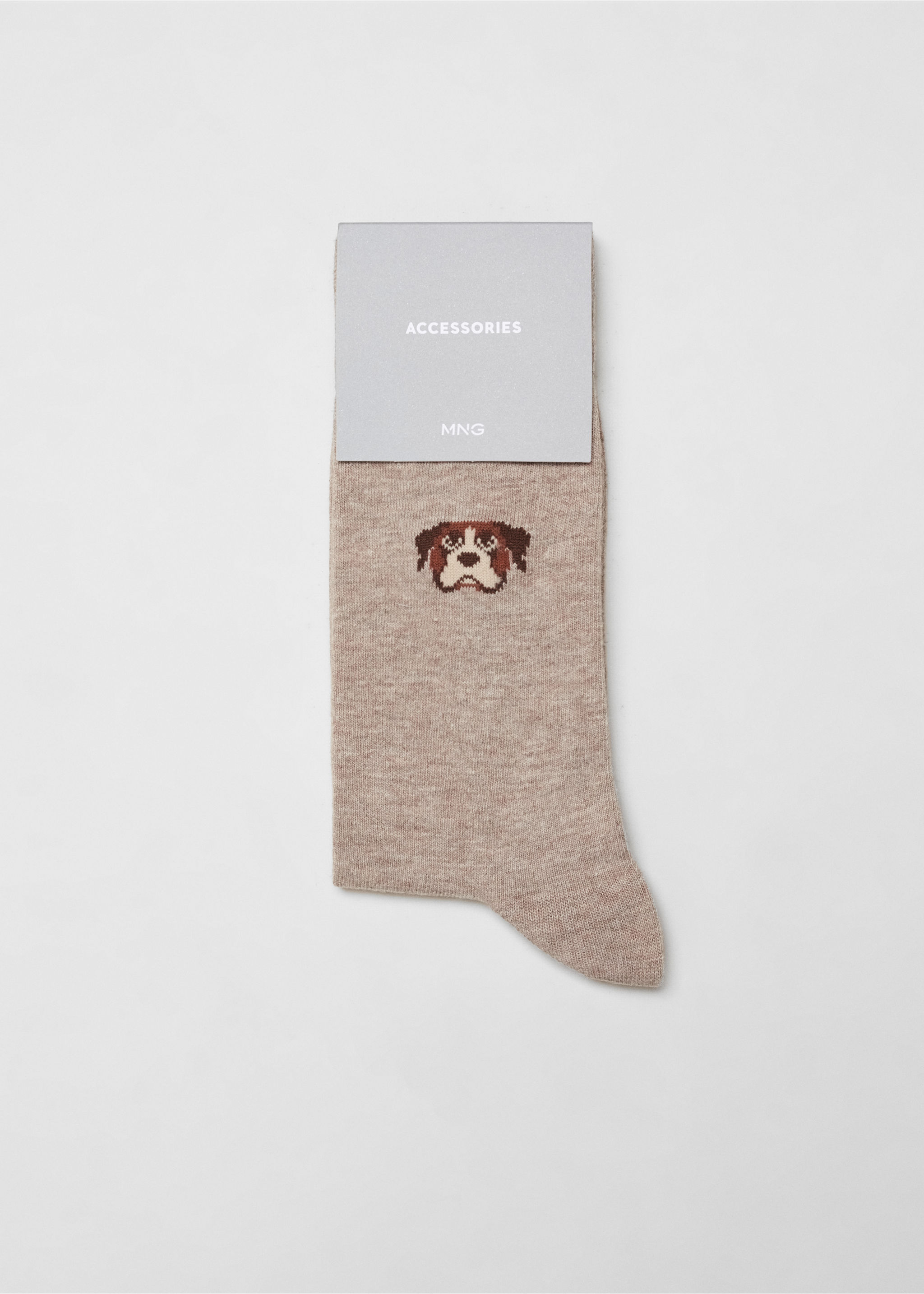 Baumwollsocken mit besticktem Tiermotiv - Detail des Artikels 0