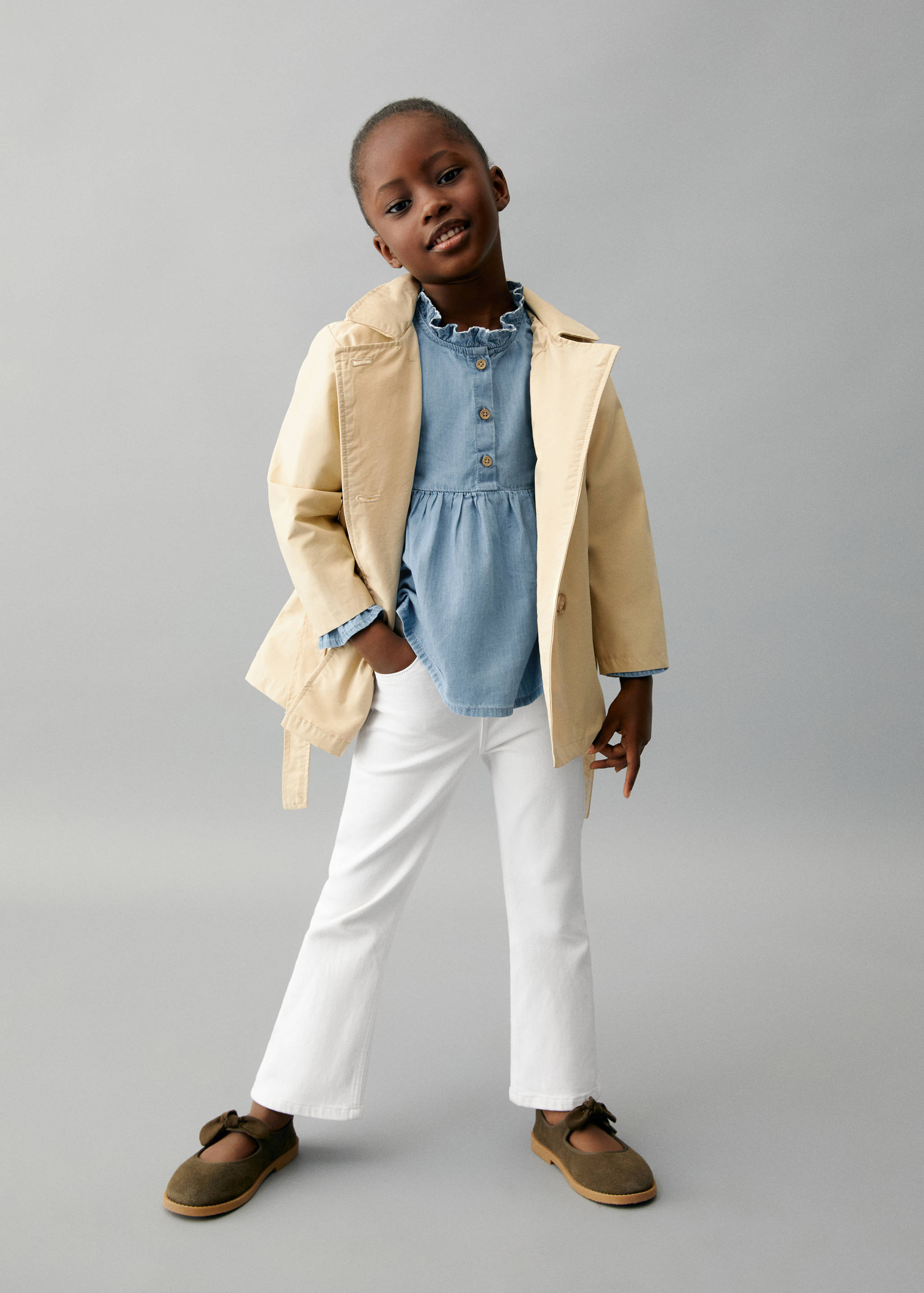 Buttons flare jeans - General plane