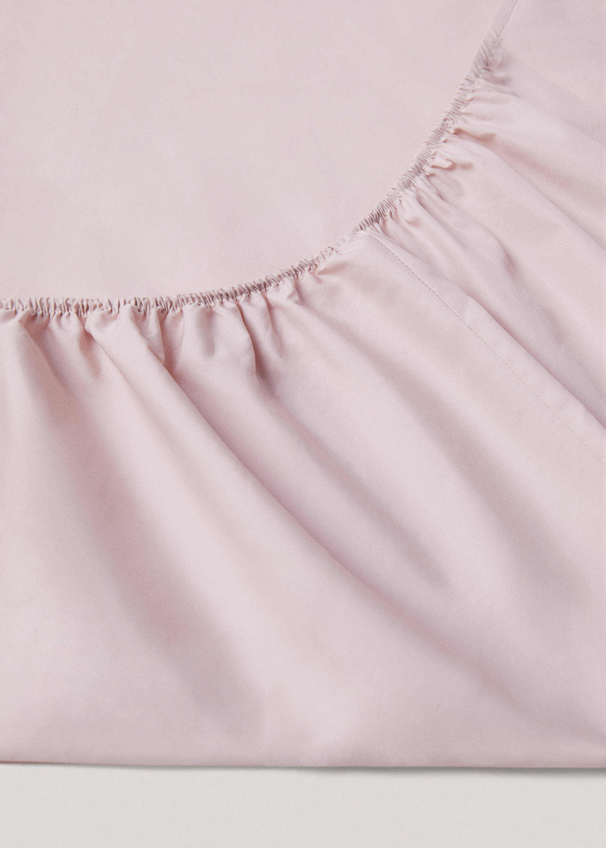 Percale cotton fitted sheet 300 threads for queen bed - Details of the article 1