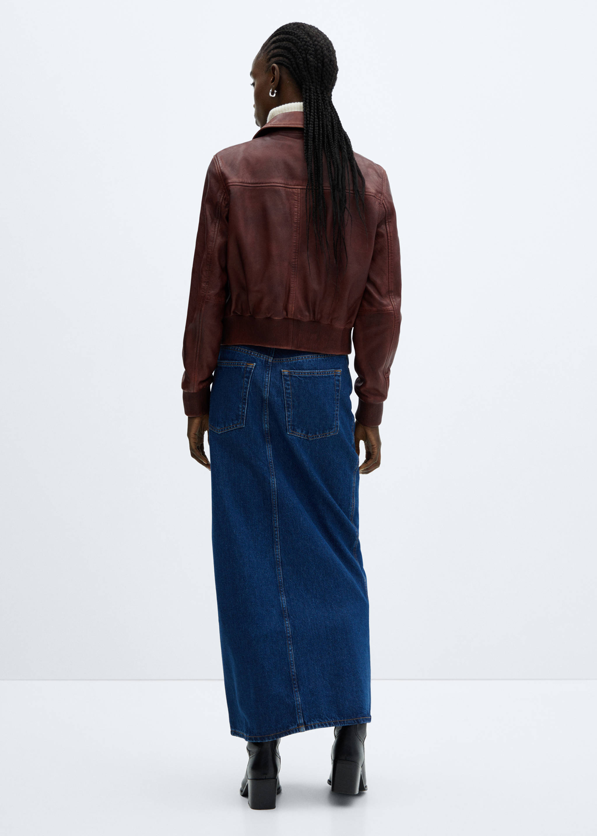 100% leather jacket - Reverse of the article