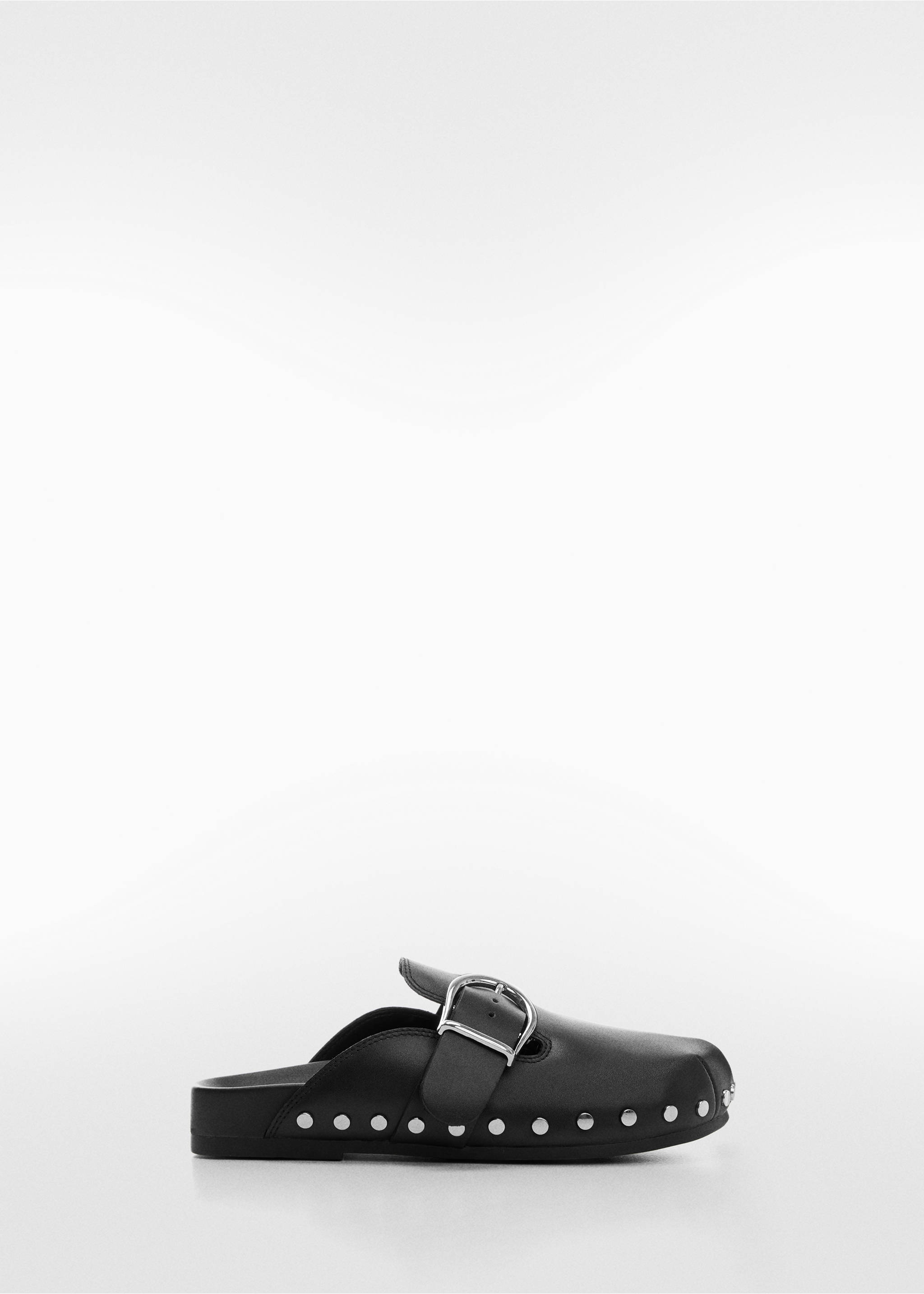 Studded leather clog - Article without model, Black. Ref: 67002532-00.