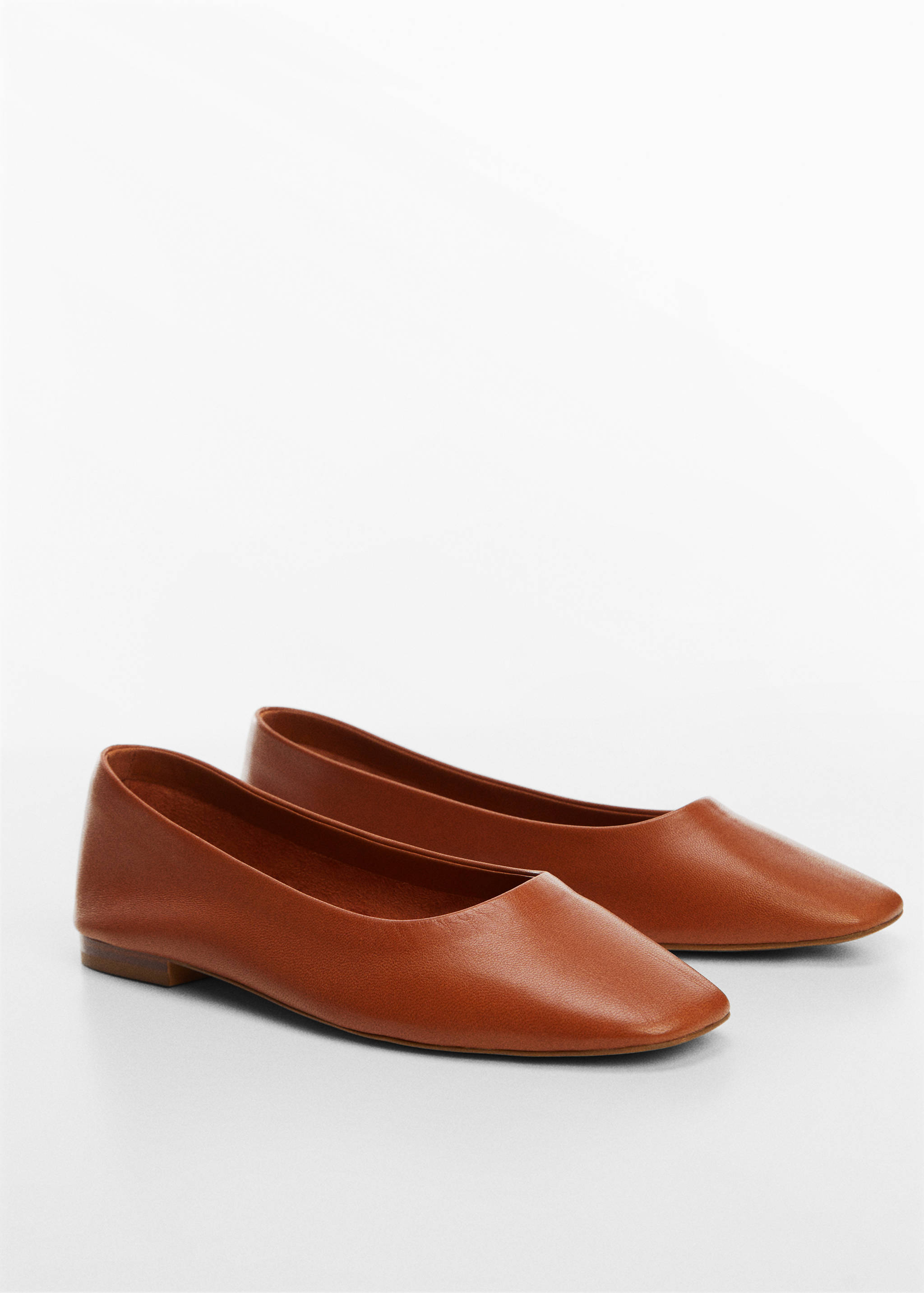 Leather ballet flats - Medium plane