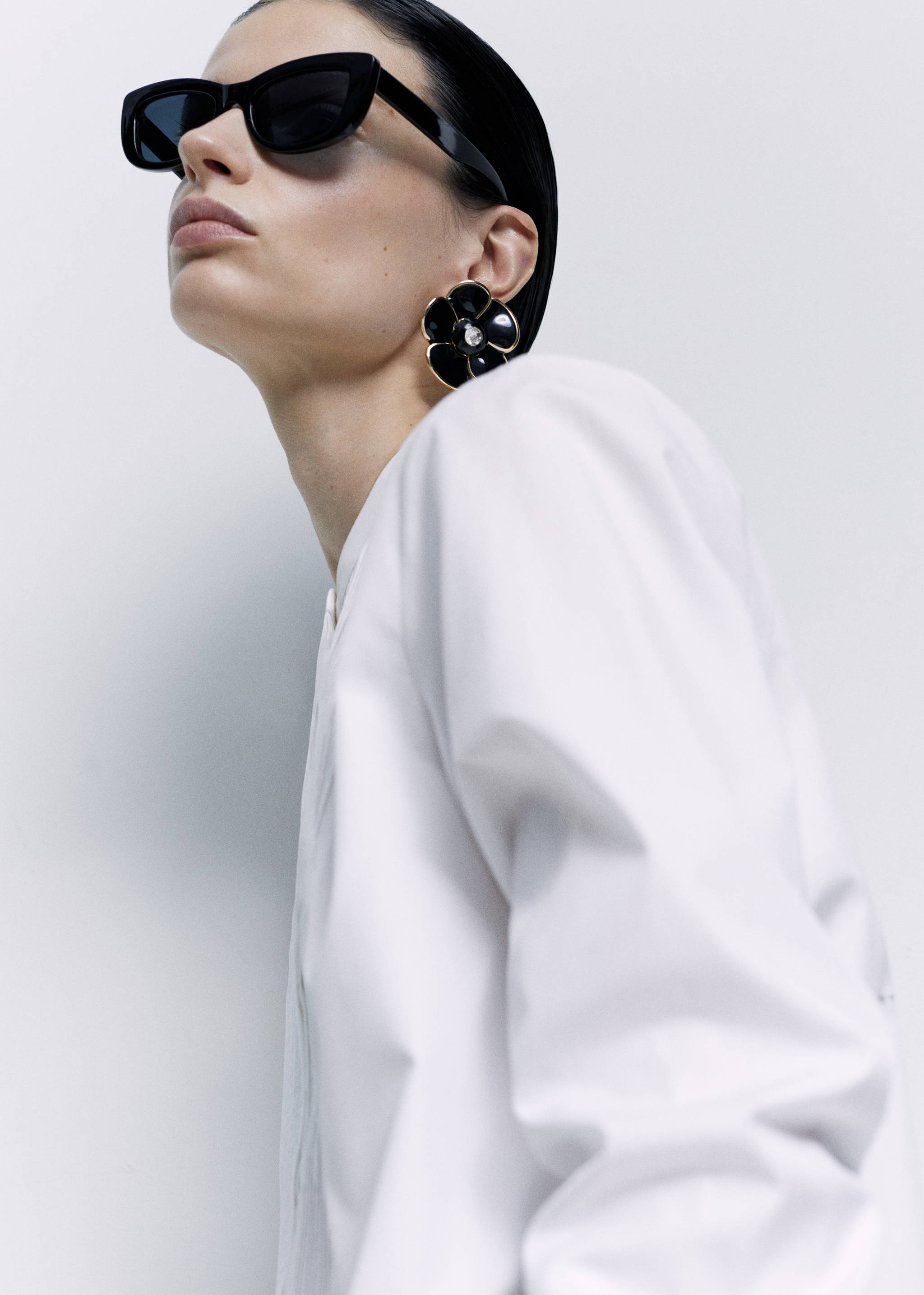 Boucles d'oreilles fleur cristal - Plan général