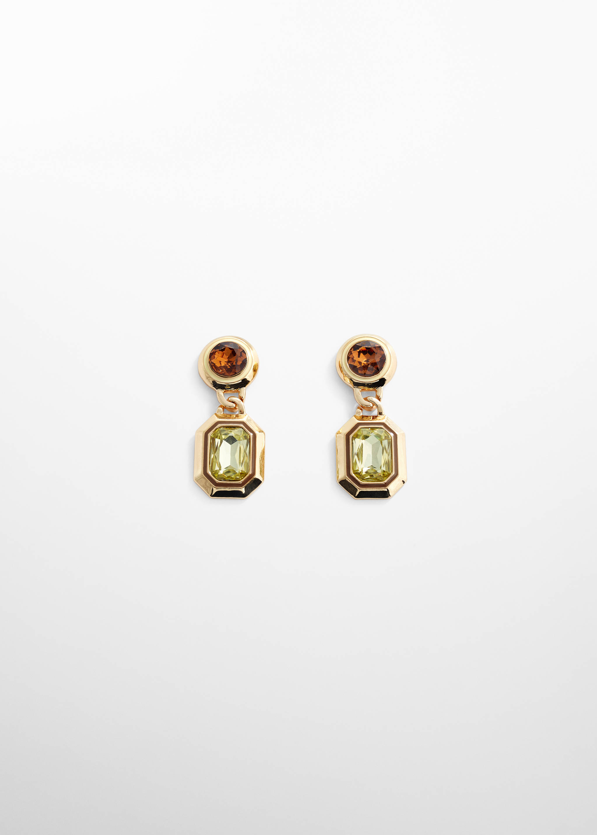 Faceted crystal earrings - Article without model
