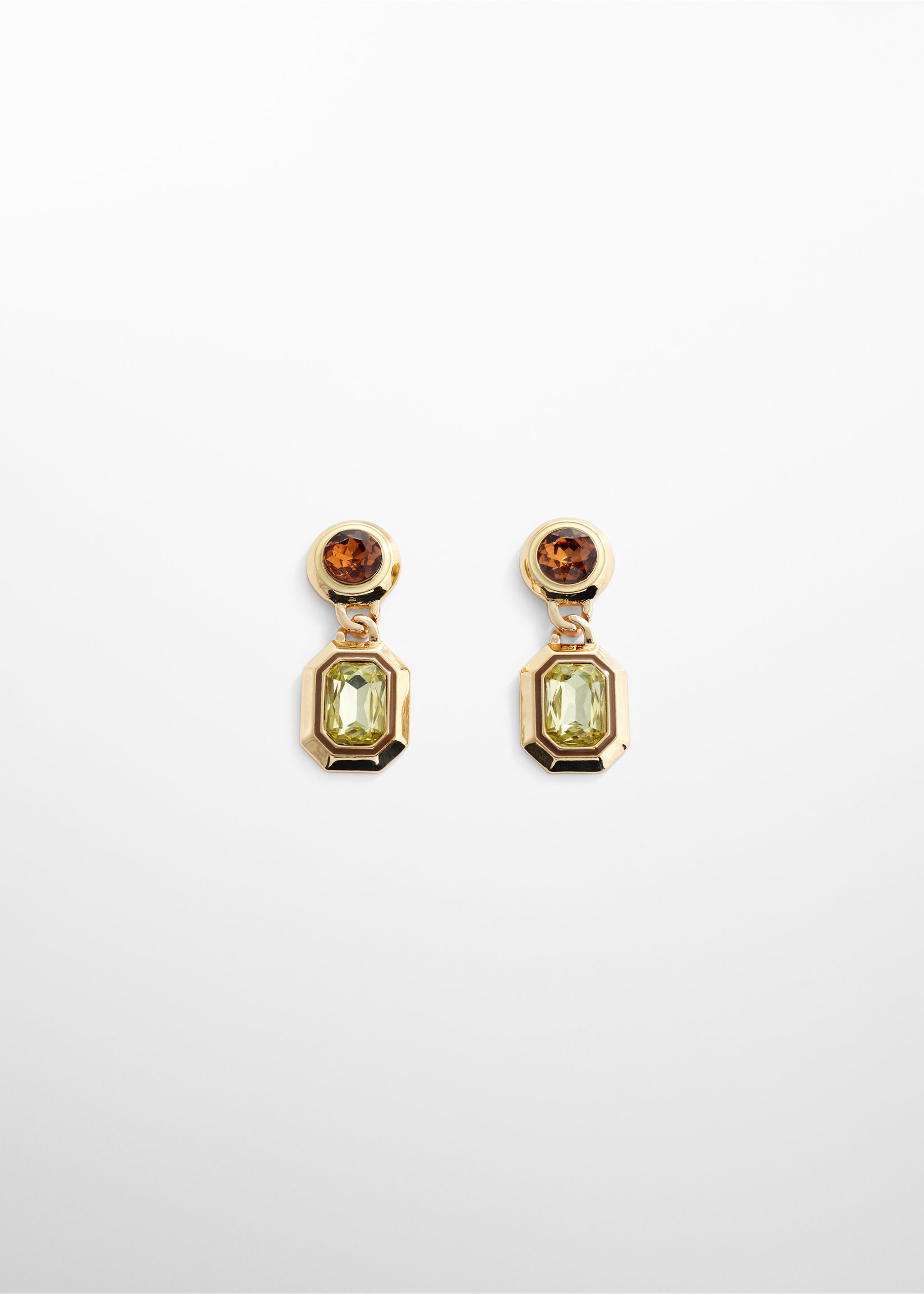 Faceted crystal earrings - Article without model