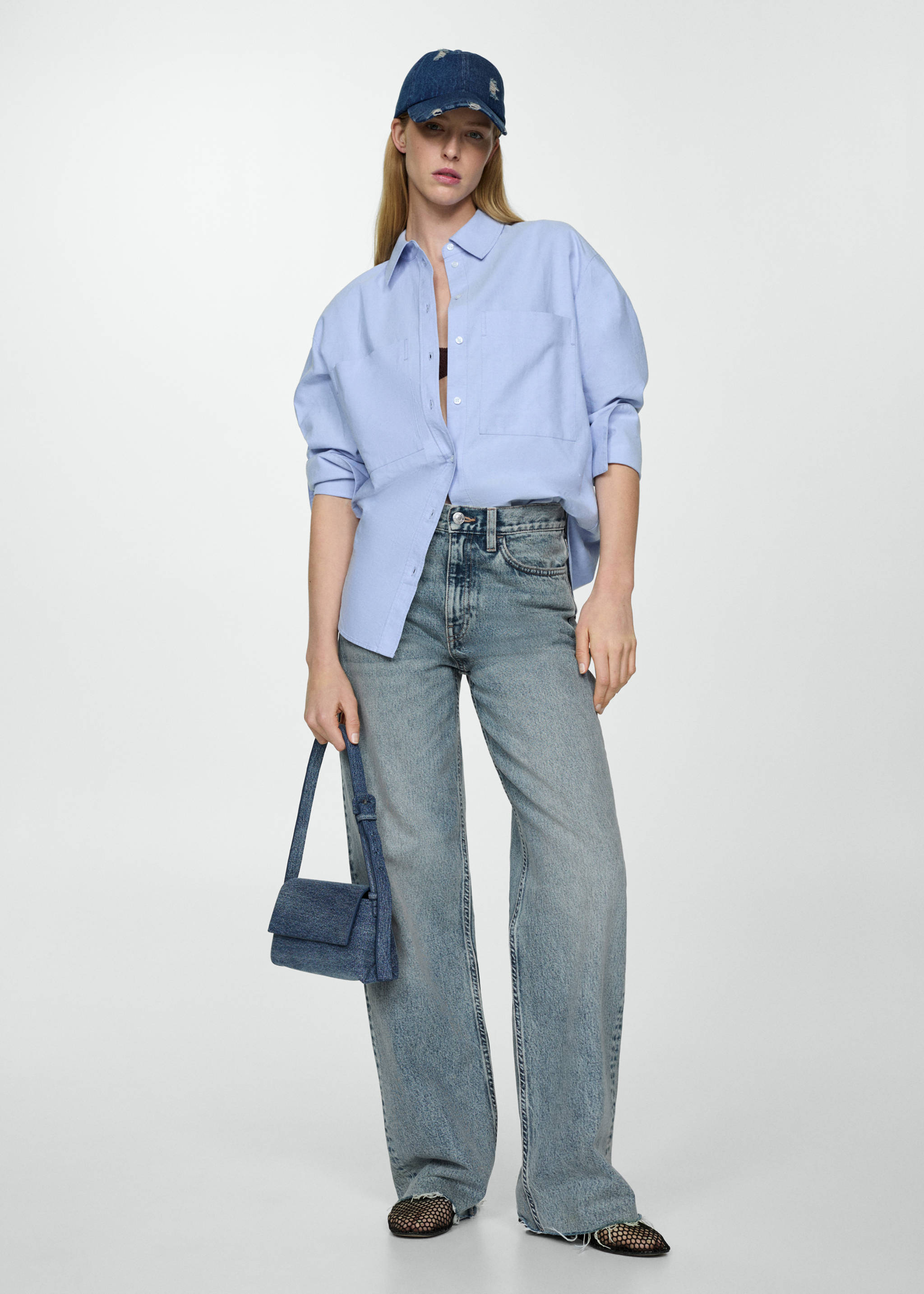 High-waisted wideleg jeans - General plane