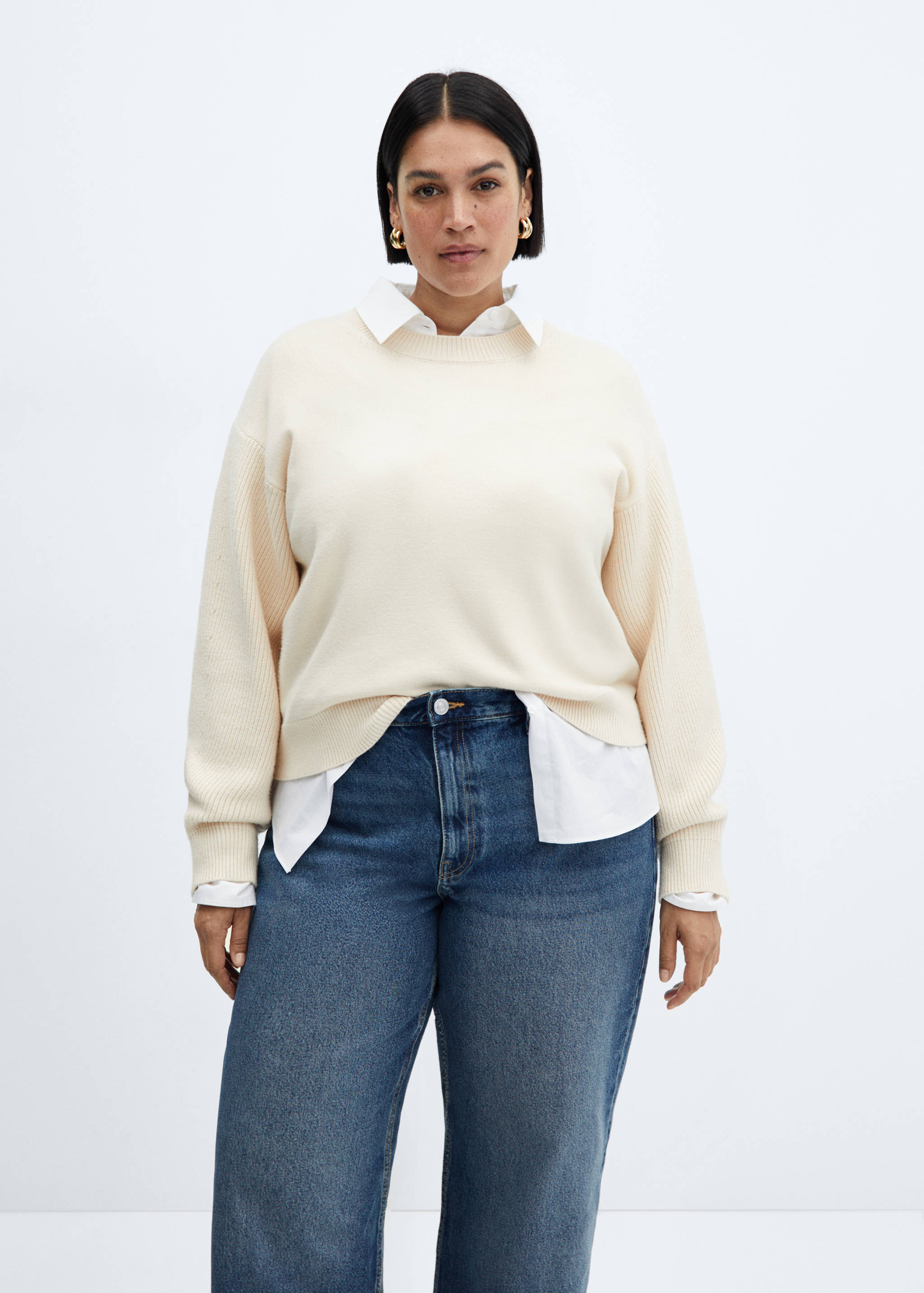 High-waisted wideleg jeans - Details of the article 5