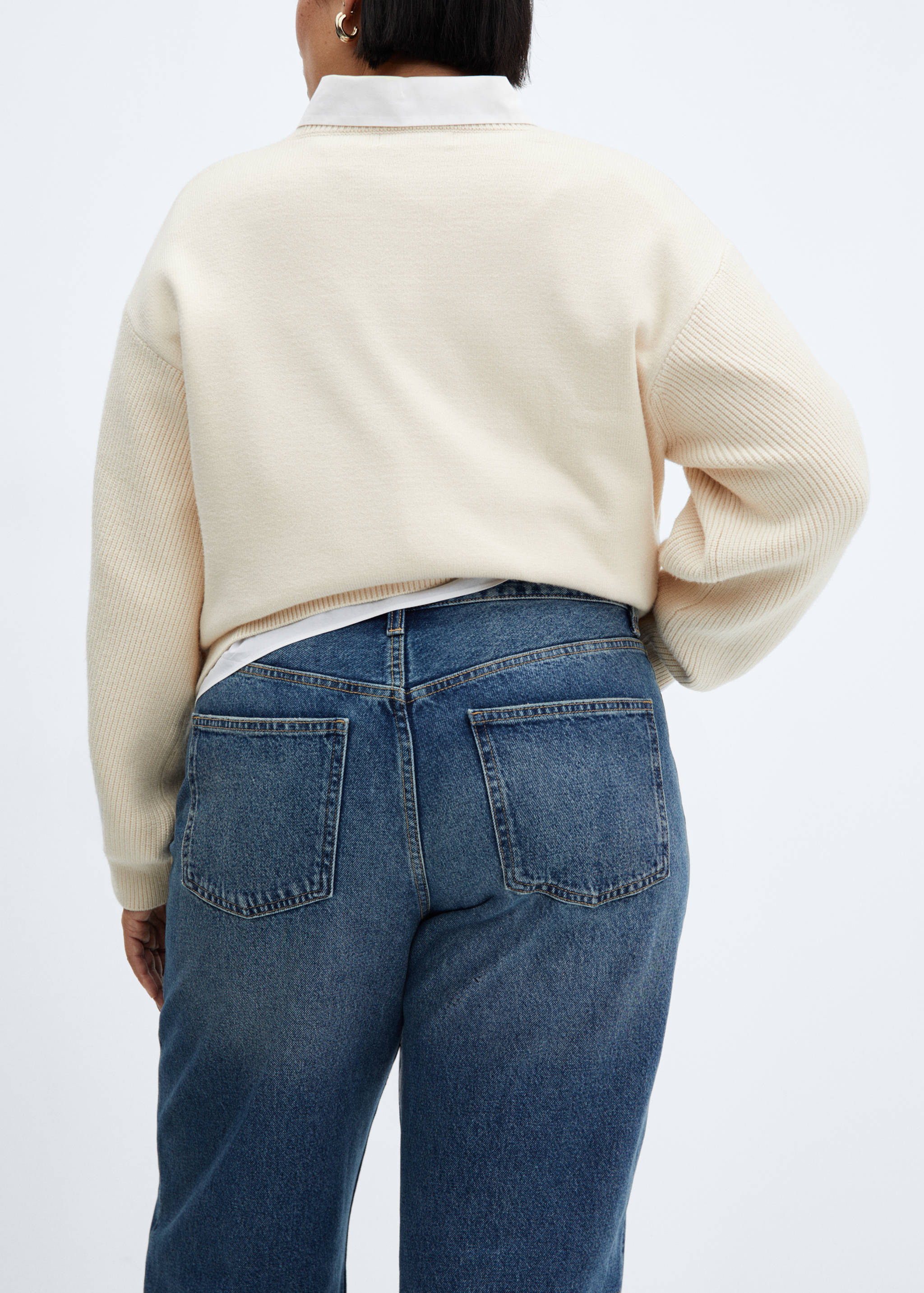 High-waisted wideleg jeans - Details of the article 4