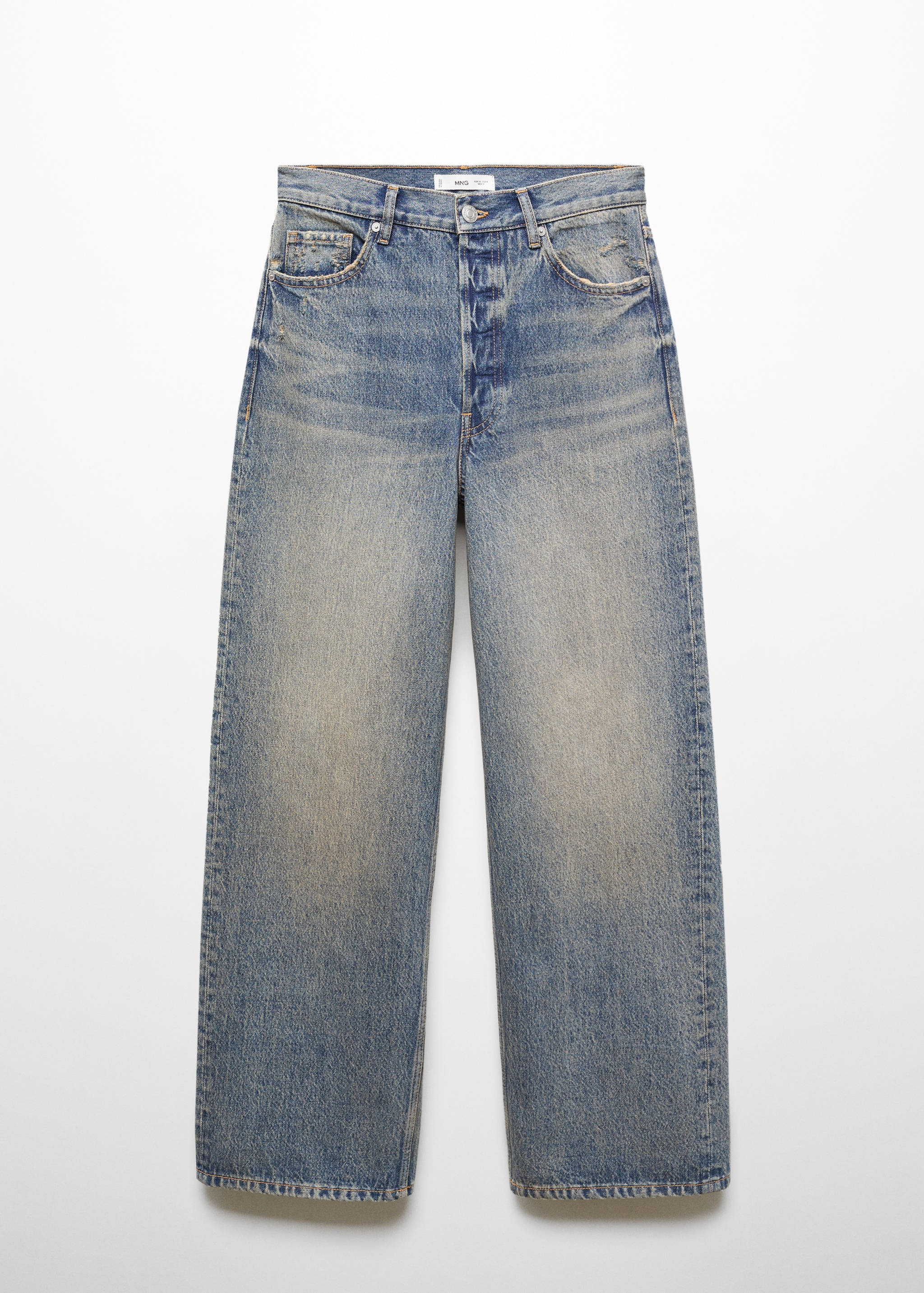 Loose mid-rise wide leg jeans - Article without model
