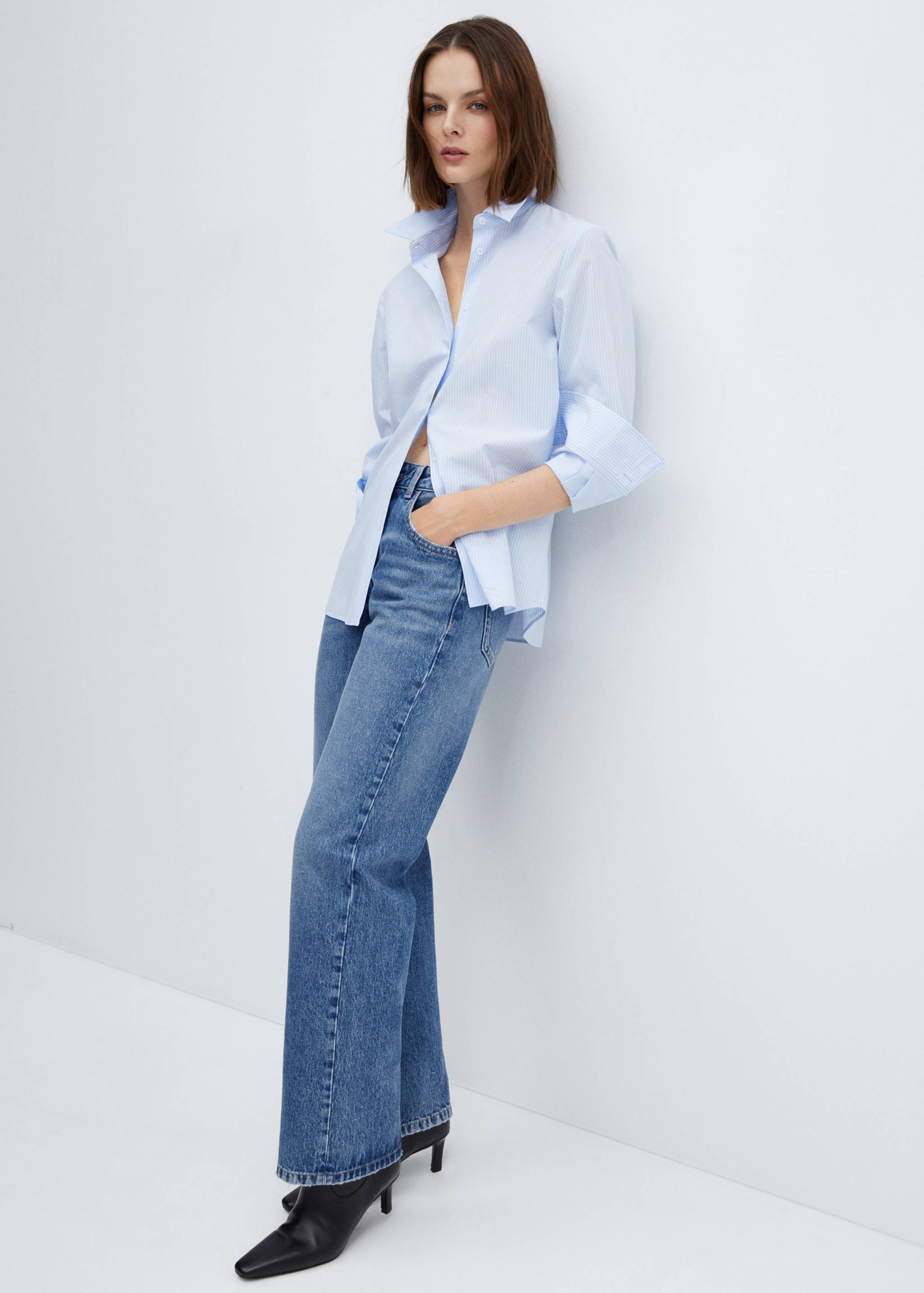 Mid-rise straight jeans - Details of the article 2