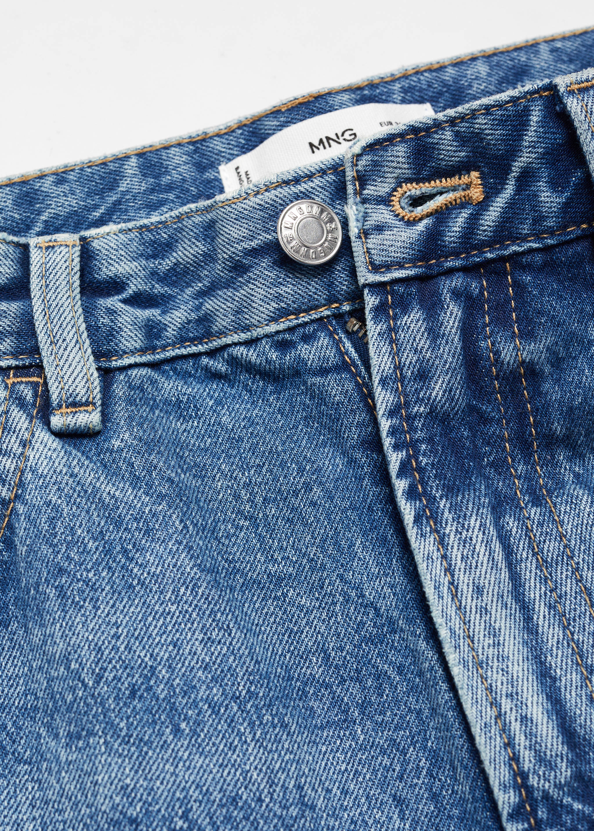Mid-rise straight jeans - Details of the article 8