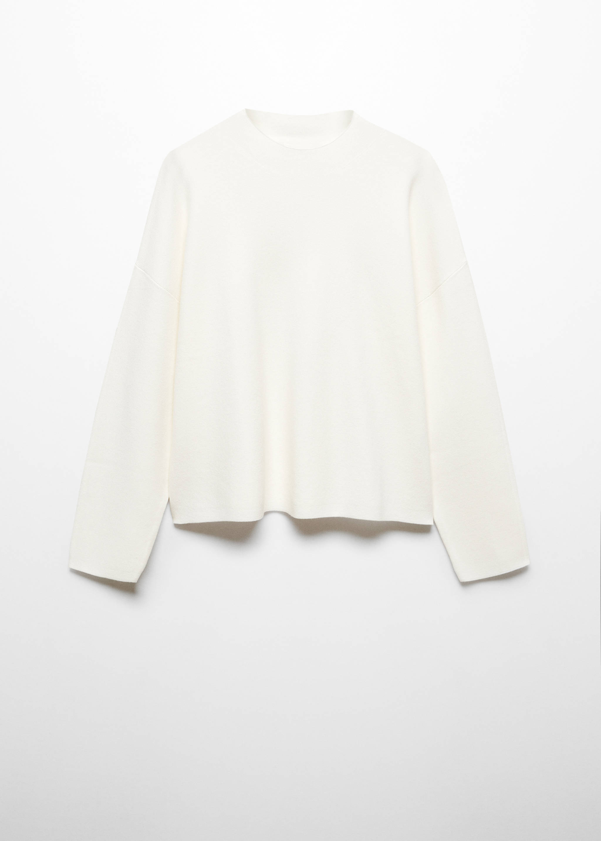 Knitted sweater with perkins neck - Article without model