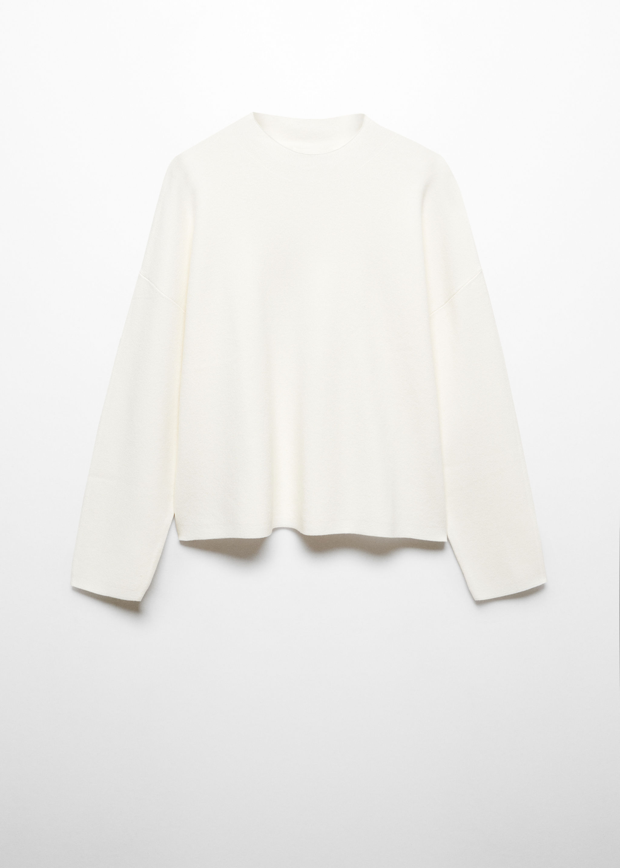 Knitted sweater with perkins neck - Article without model