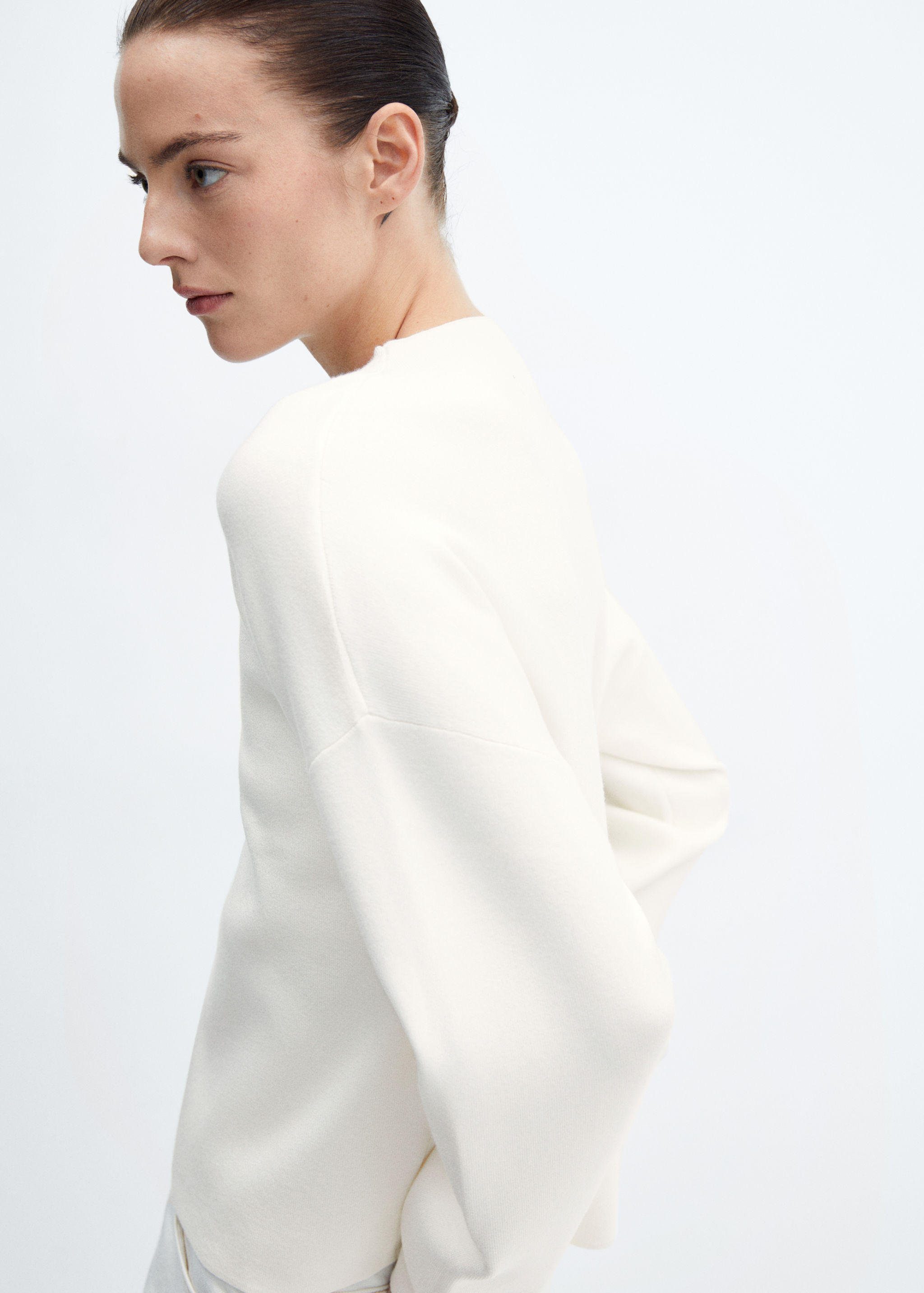 Knitted sweater with perkins neck - Details of the article 6