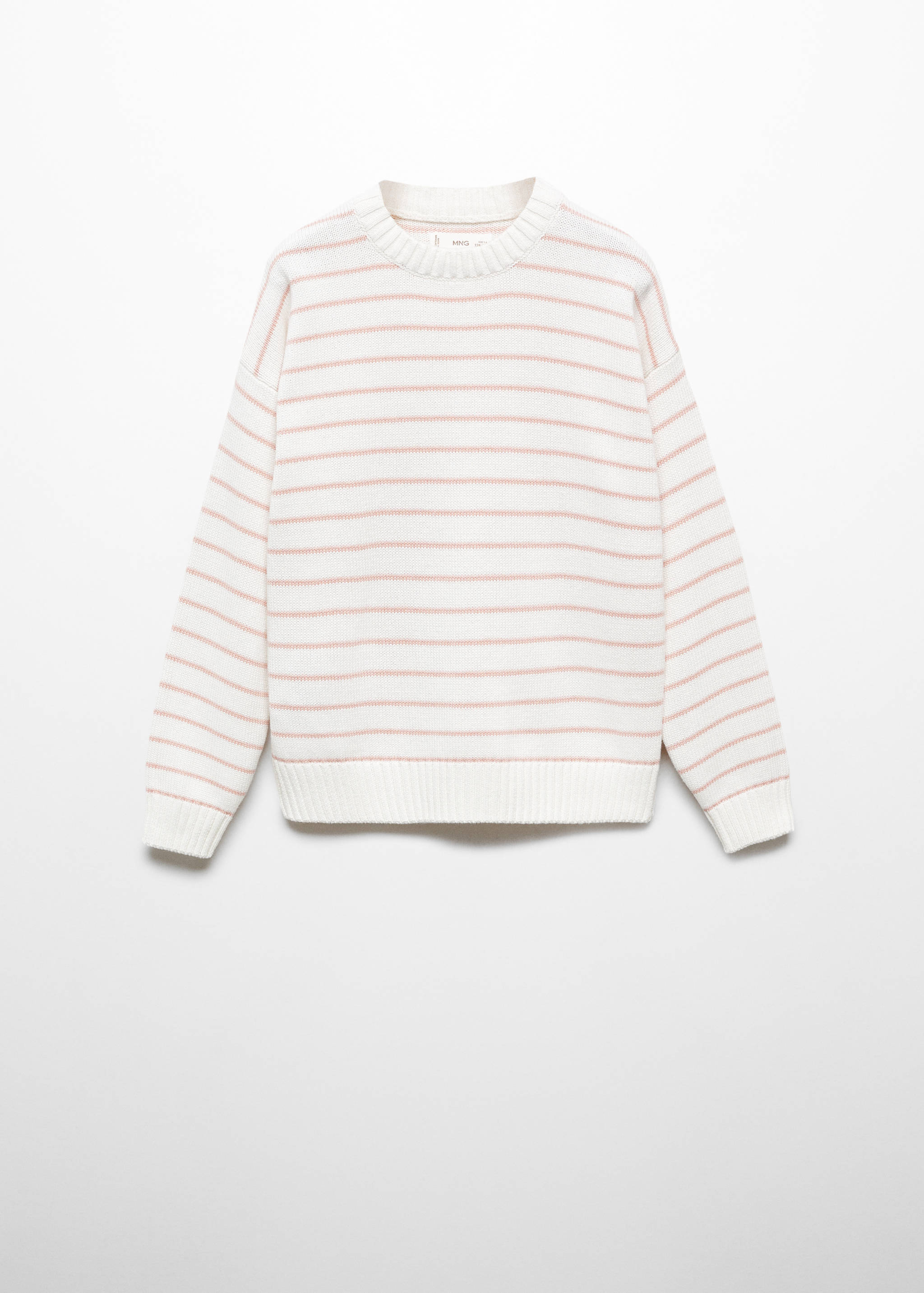 Striped cotton-blend sweater - Article without model