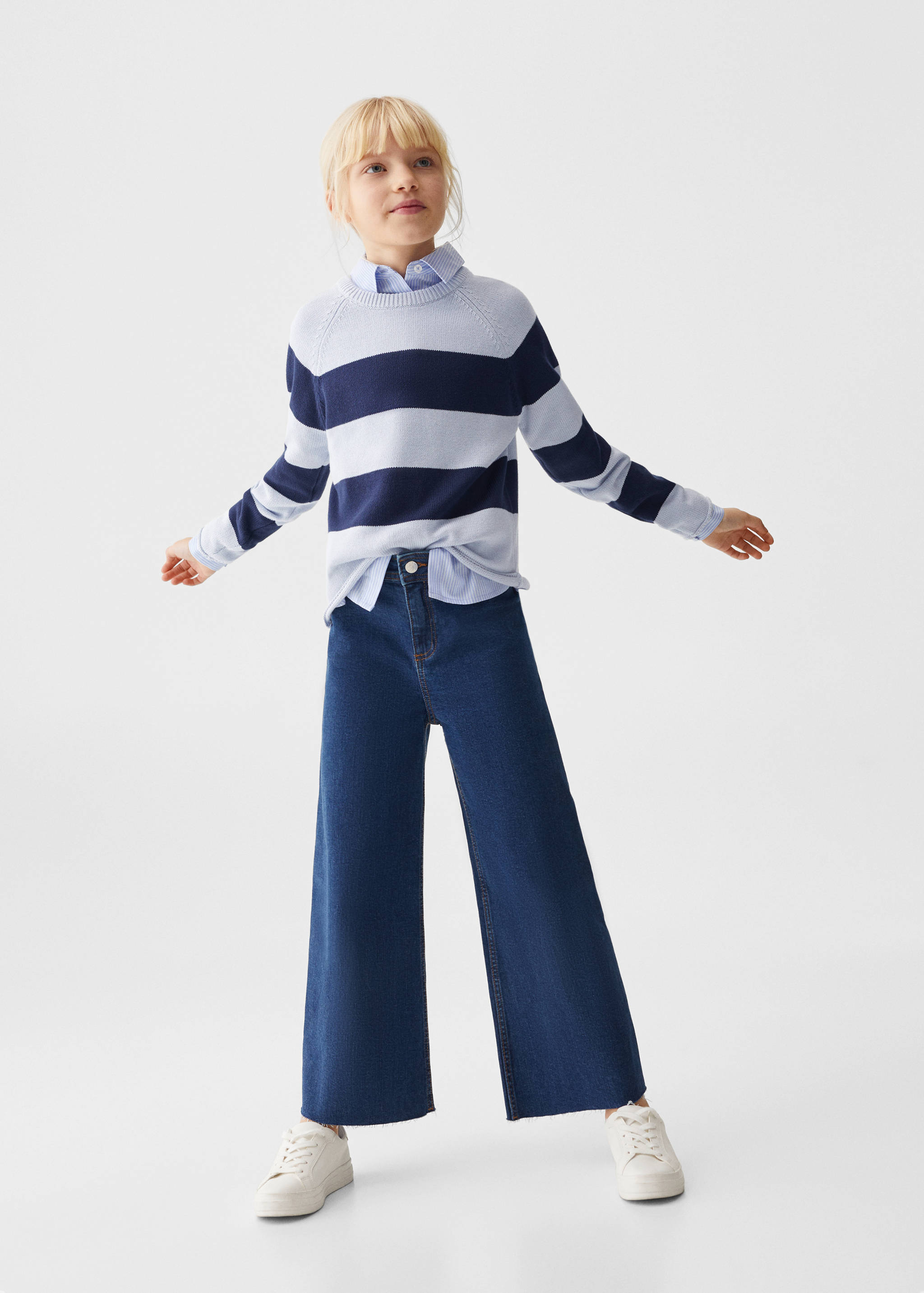 Πουλόβερ ριγέ βαμβακερό - Γενικό πλάνο