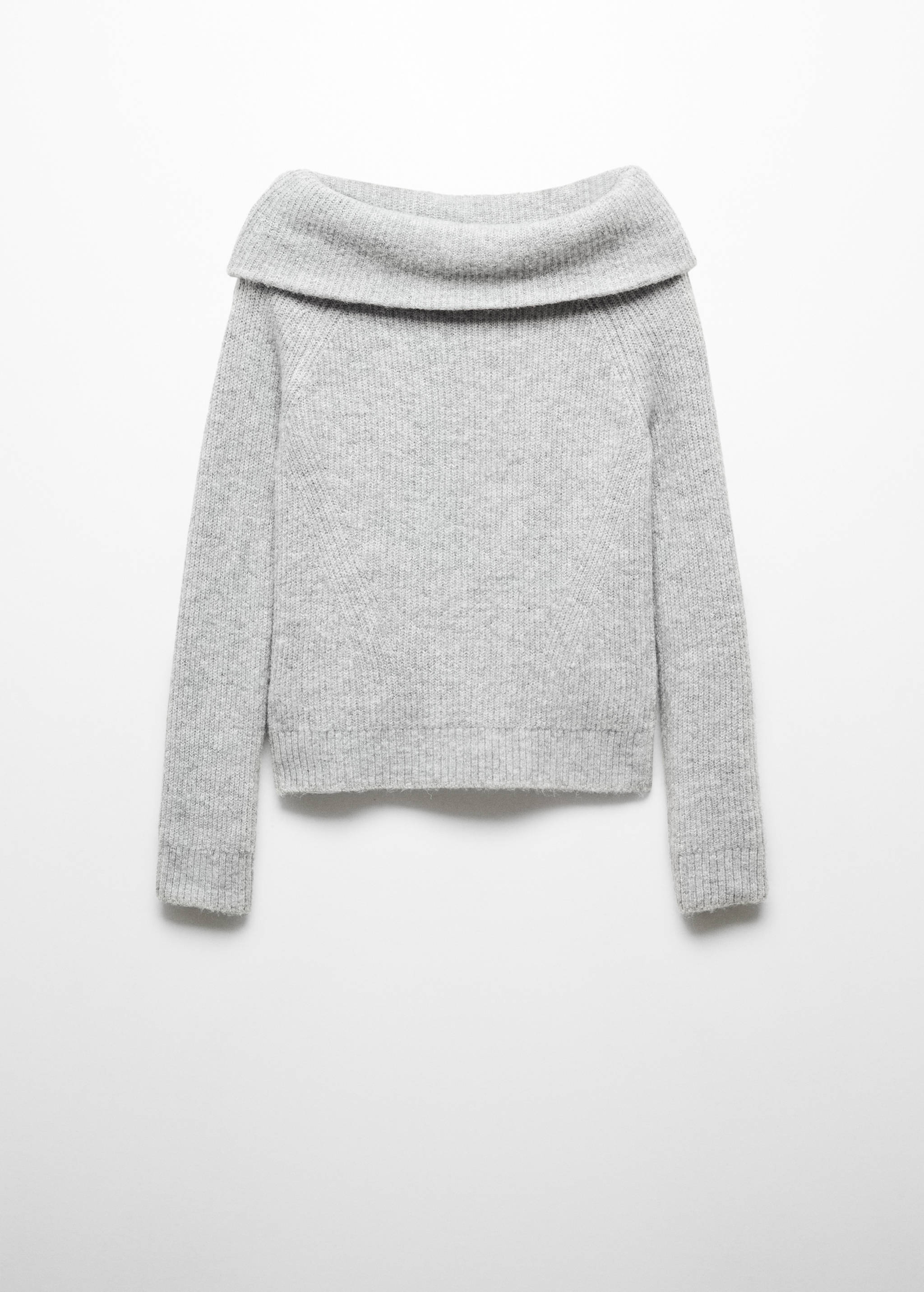 Off-the-shoulder knitted sweater - Article without model