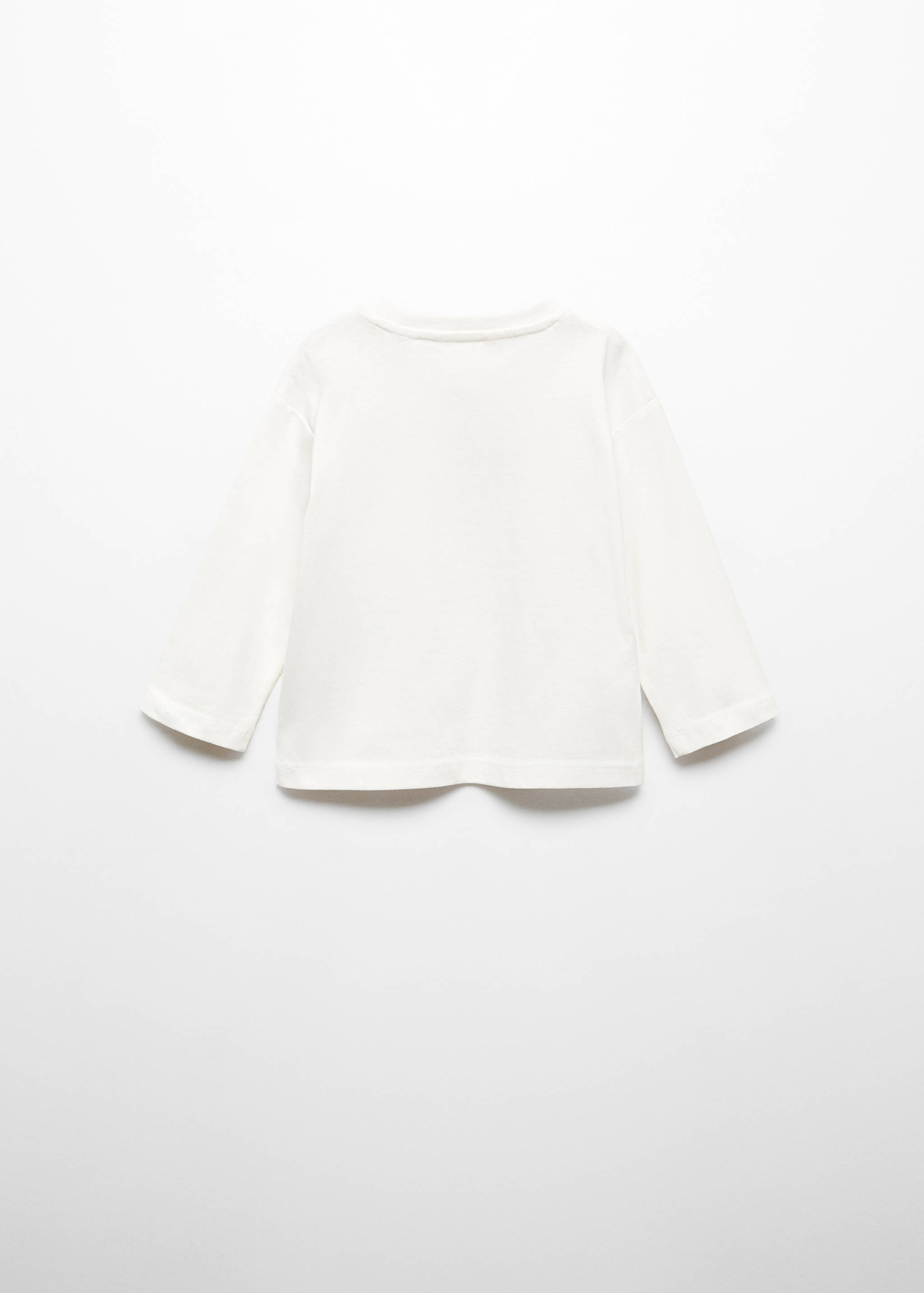 Long-sleeved t-shirt with message - Reverse of the article