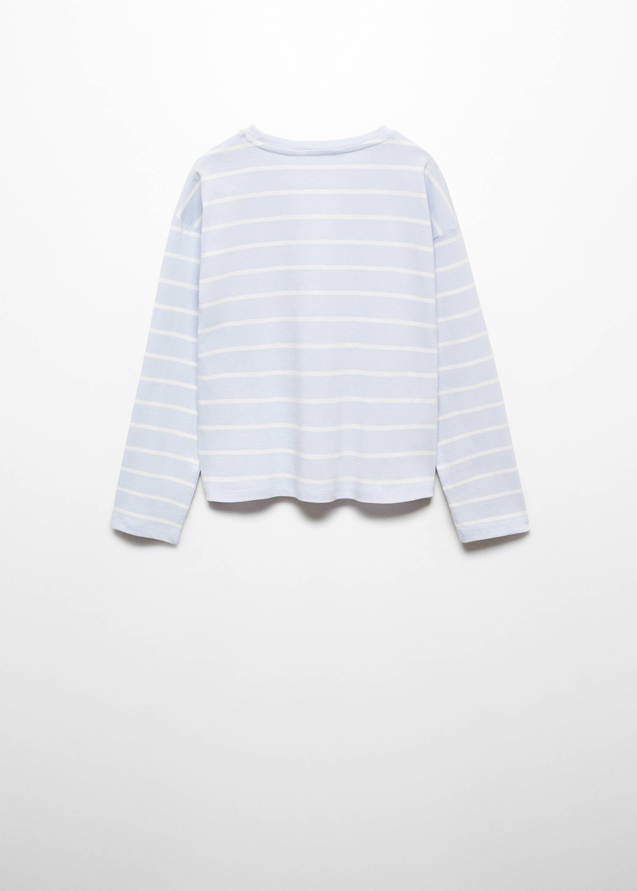 Knotted striped t-shirt - Reverse of the article