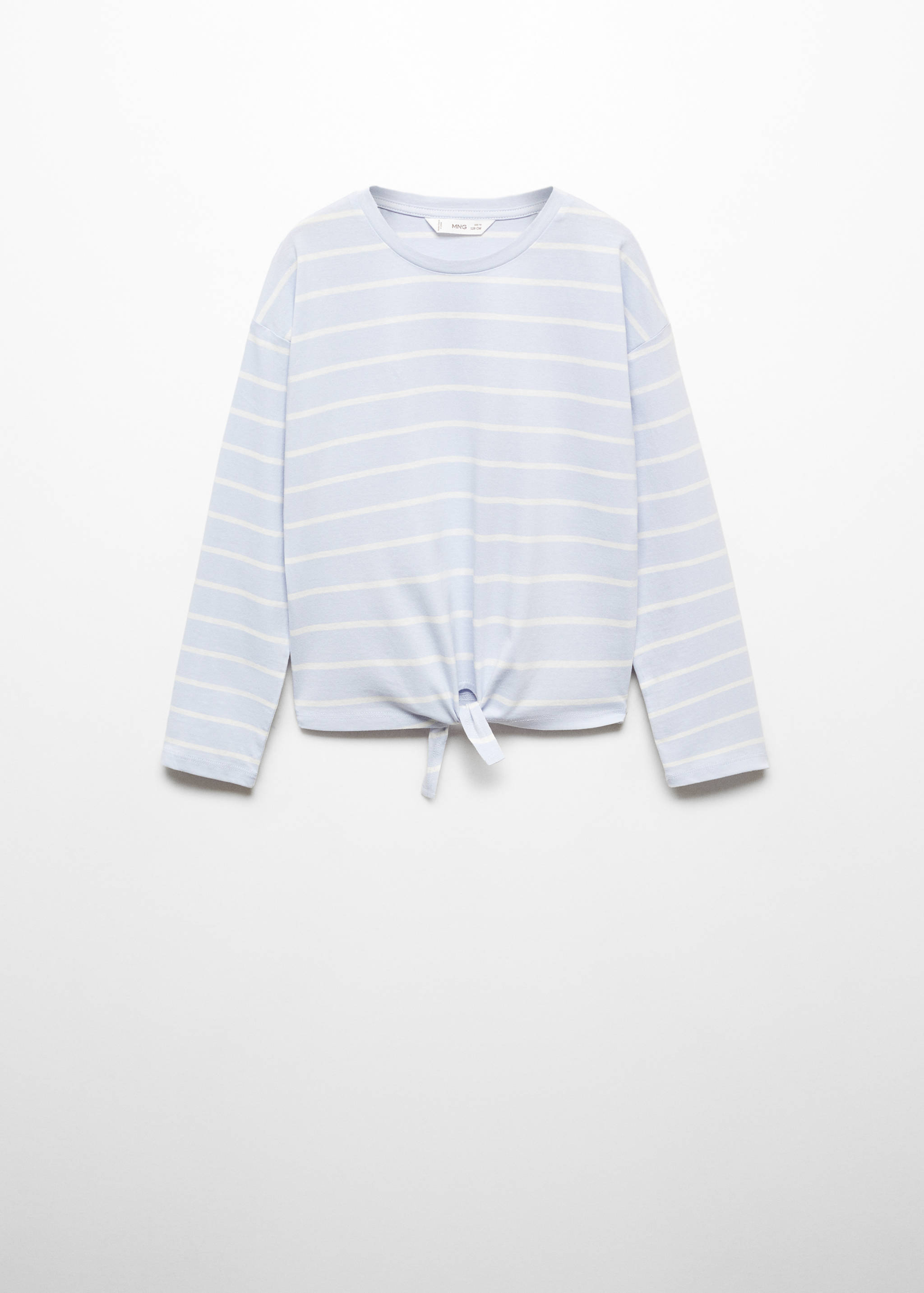 Knotted striped t-shirt - Article without model