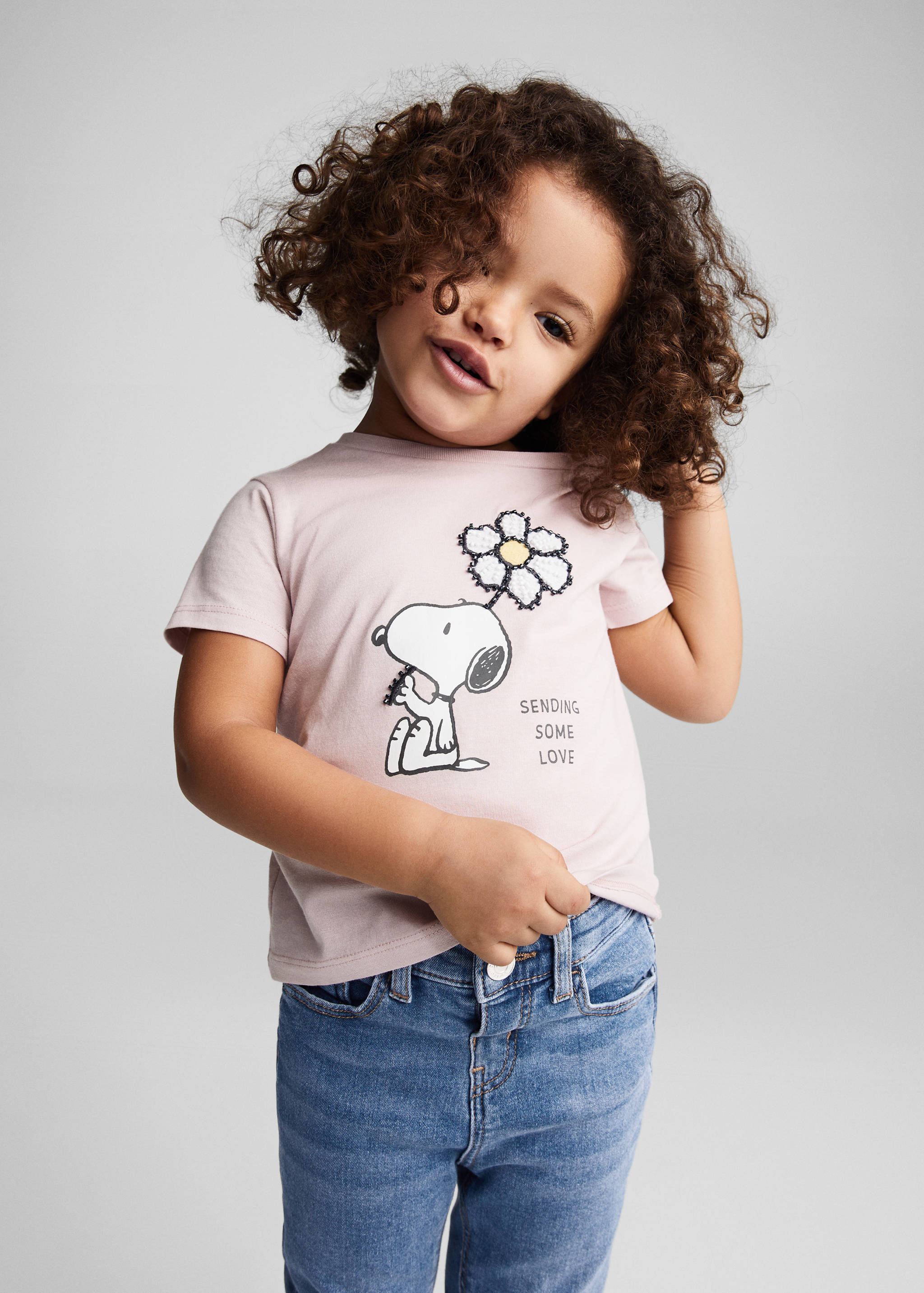Snoopy printed t-shirt - Medium plane