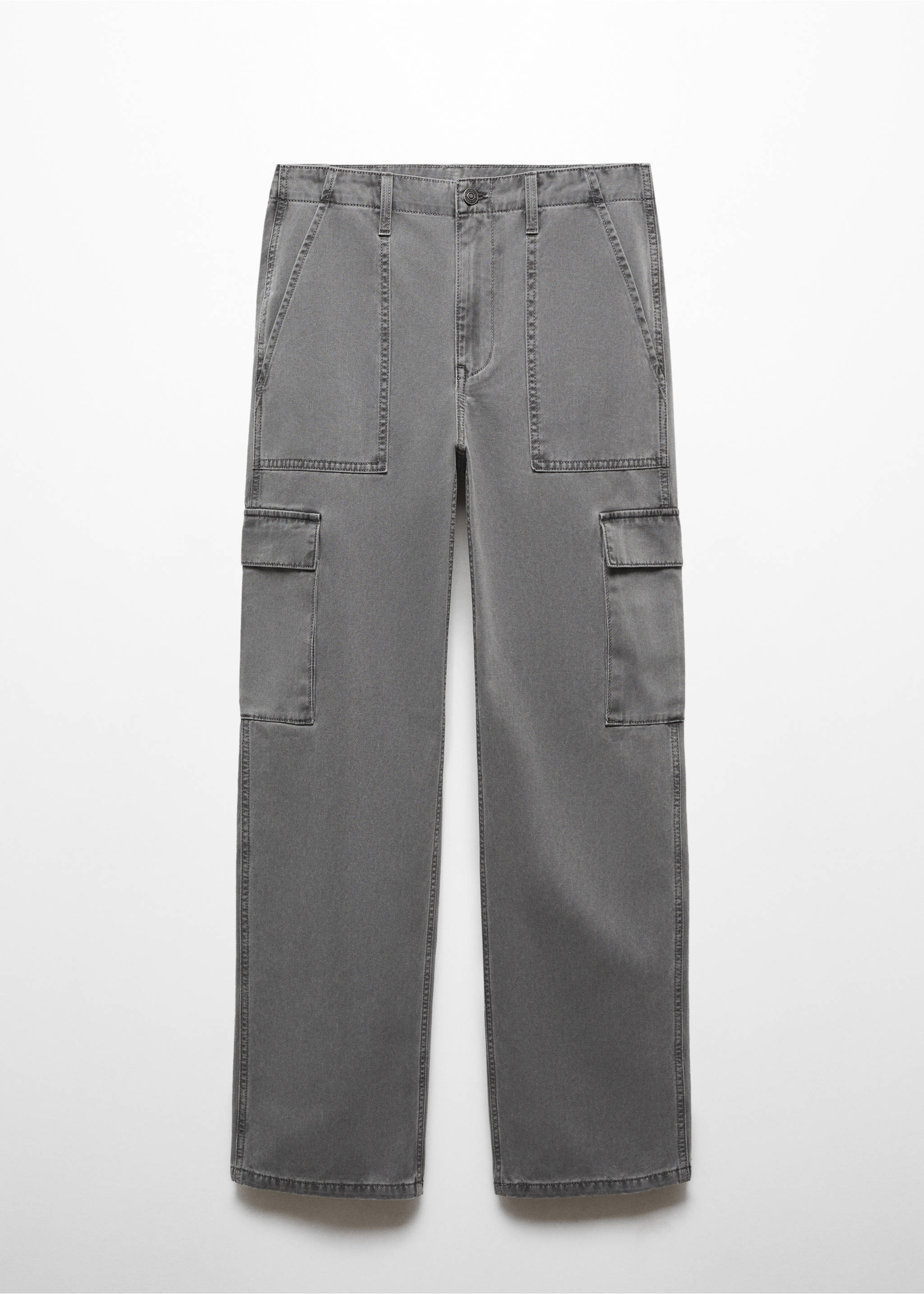 Pocket cargo jeans - Article without model, Charcoal. Ref: 67004031-00.