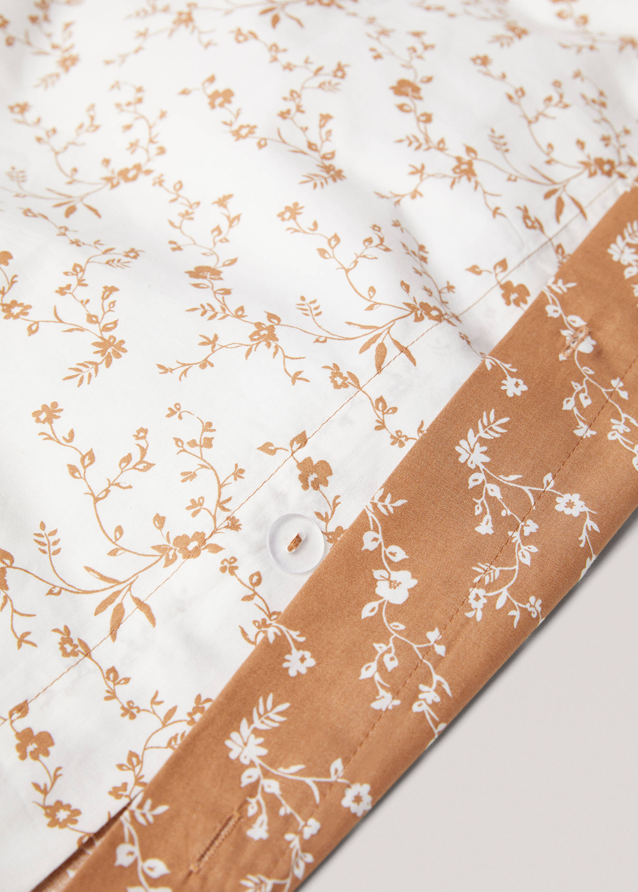 Multi-flower reversible duvet cover Queen bed - Details of the article 3