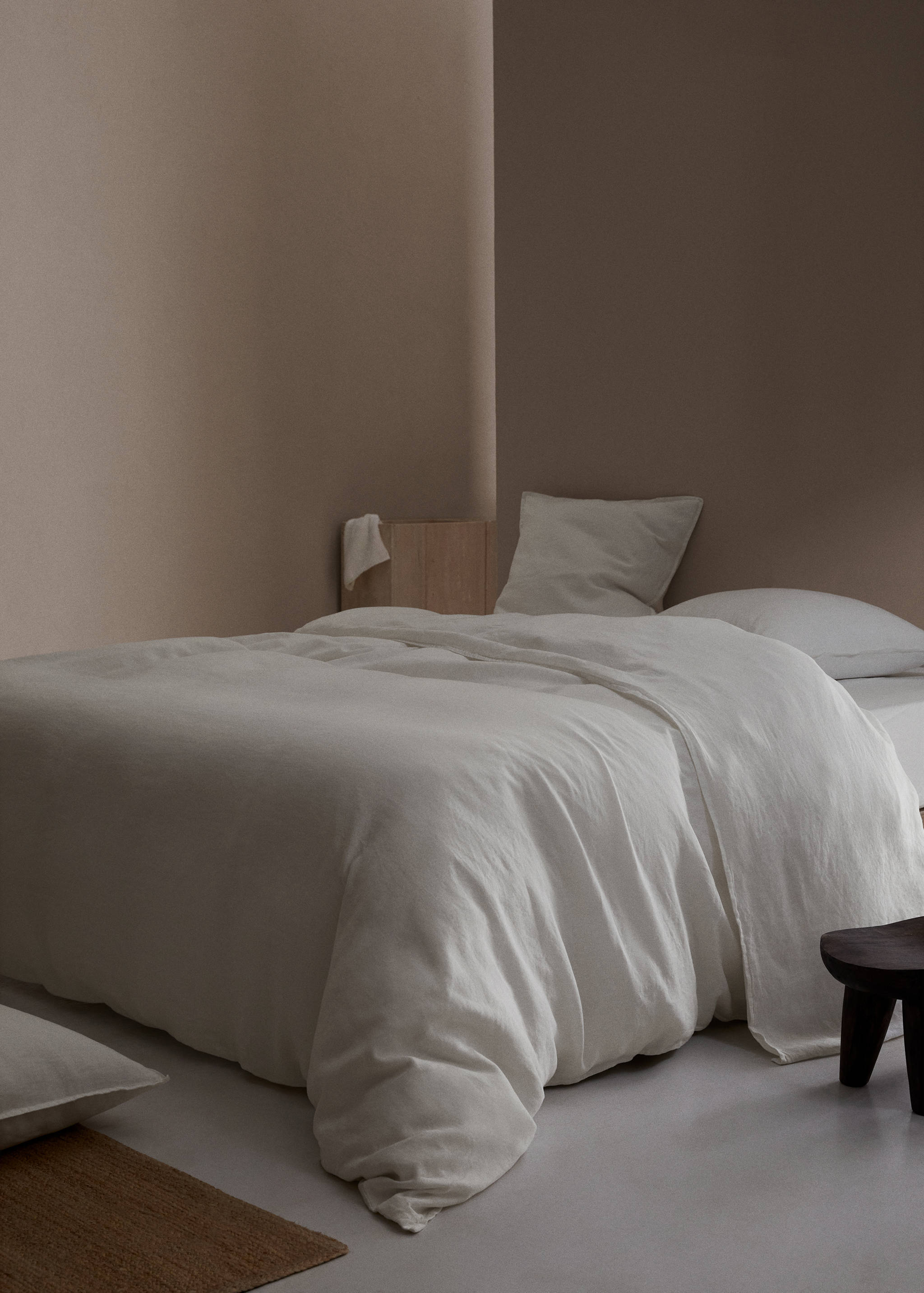 100% linen duvet cover large superking bed - General plane