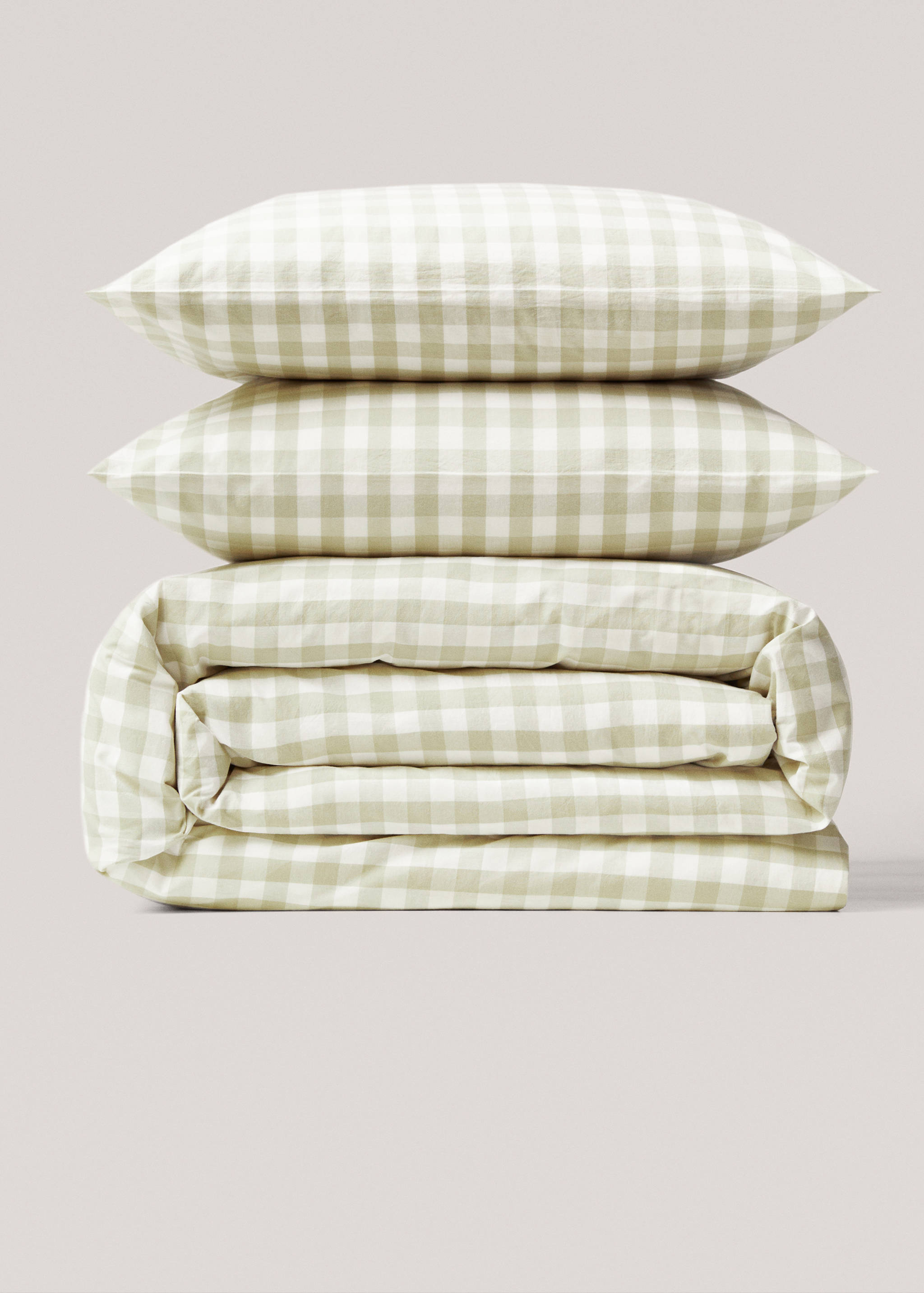 Housse de couette coton carreaux lit 135/140 cm - Article sans modèle