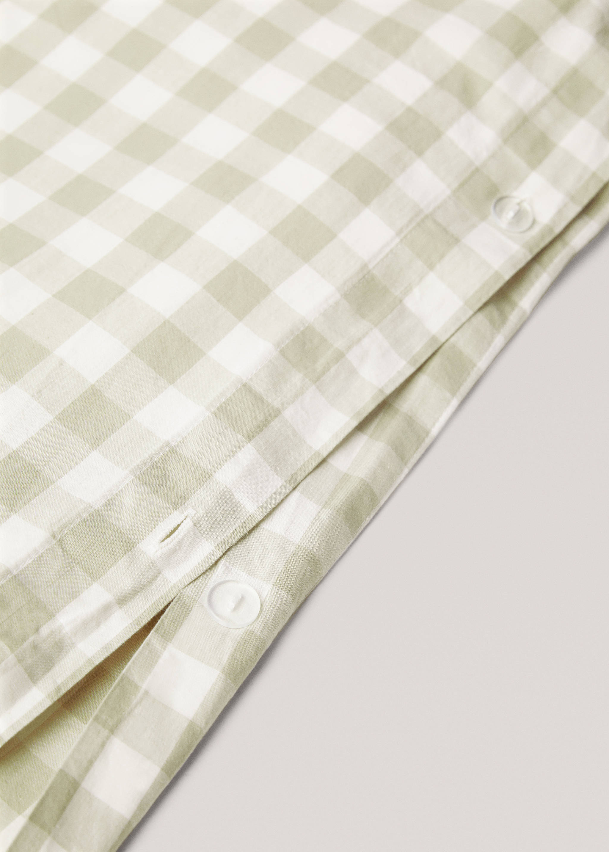 Housse de couette coton carreaux lit 135/140 cm - Détail de l'article 3