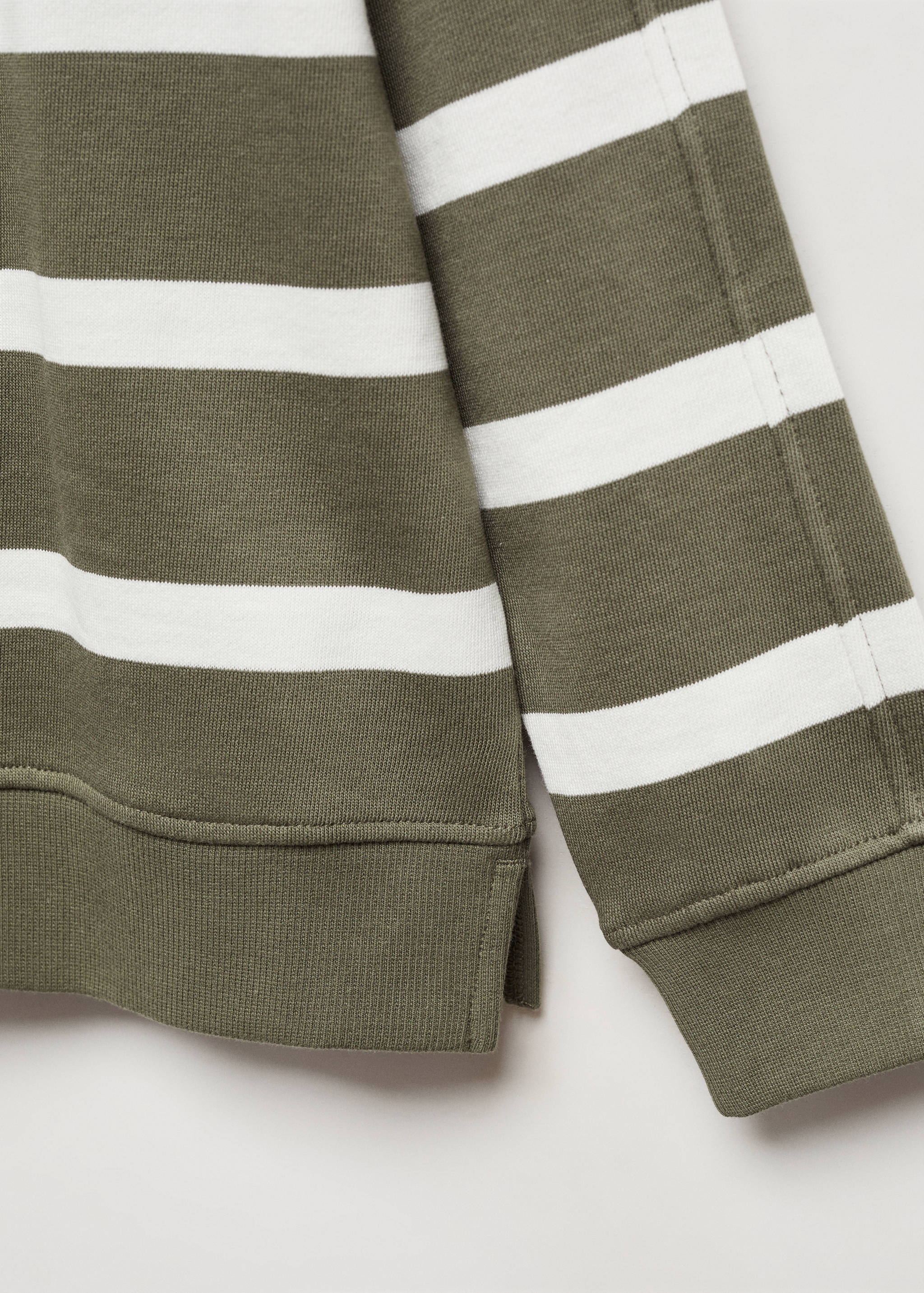 Striped cotton-blend sweatshirt - Details of the article 8