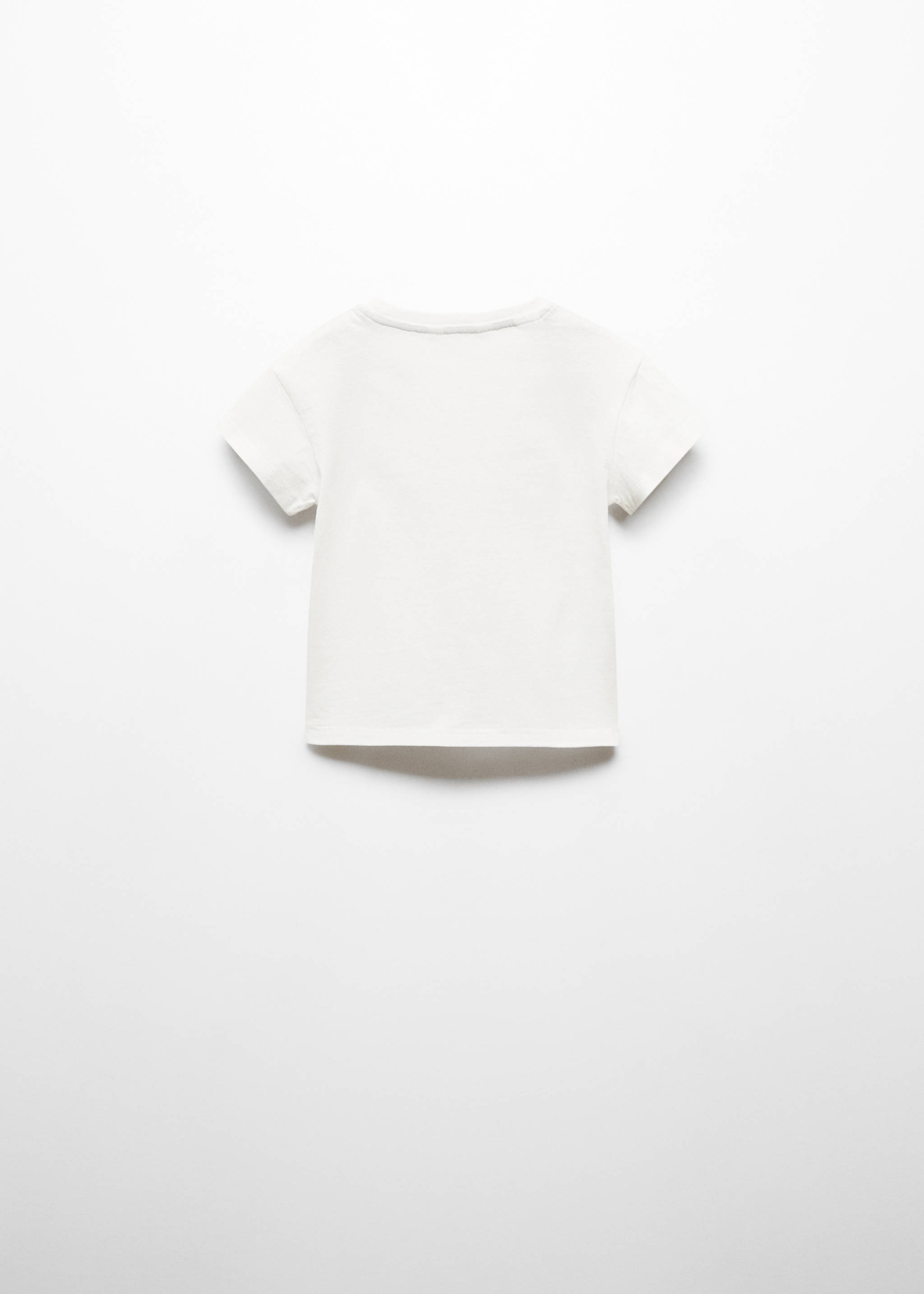 Bedrucktes Baumwoll-T-Shirt - Rückseite des Artikels