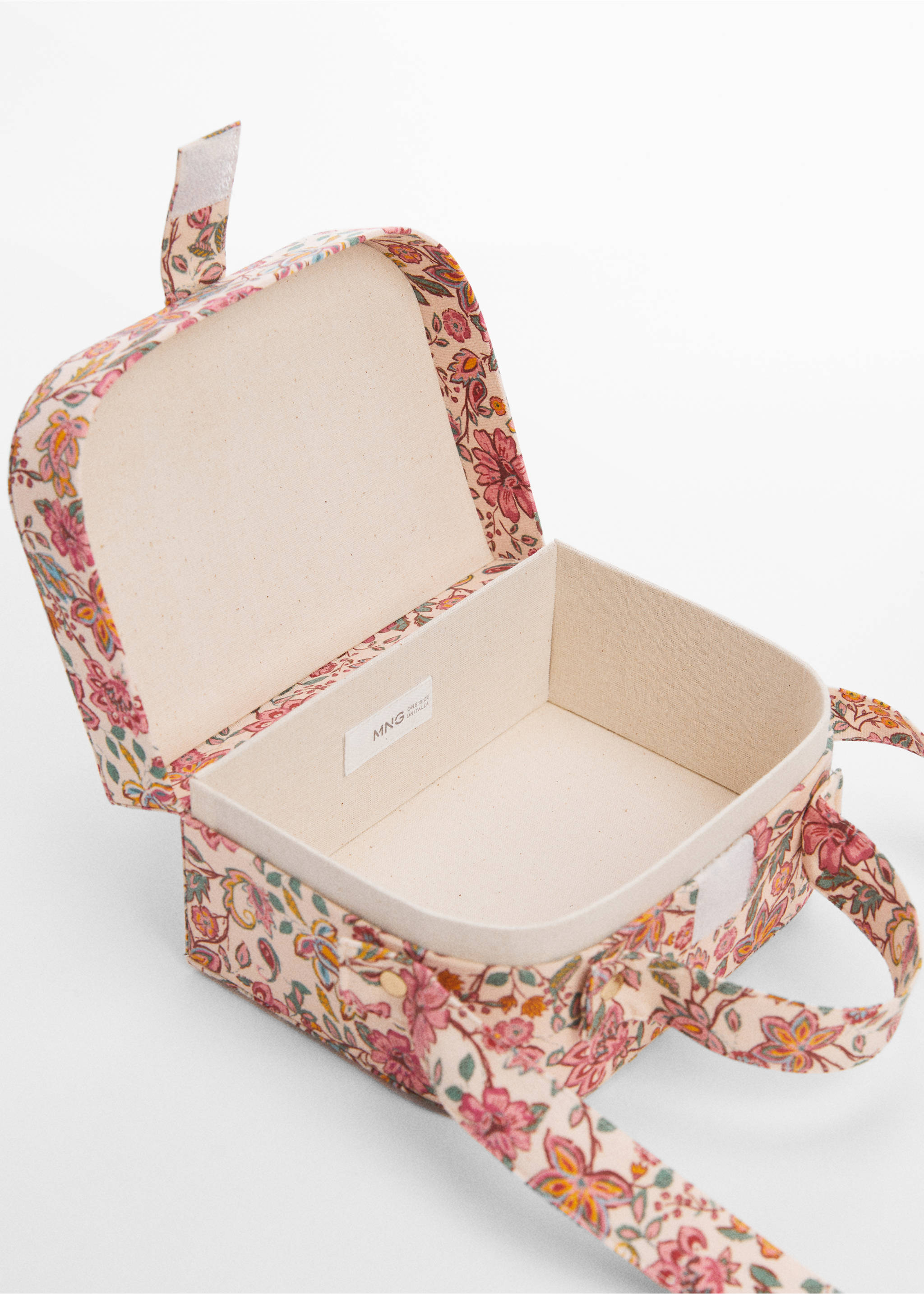 Floral print bag - Details of the article 1, Strawberry. Ref: 67004488-00.