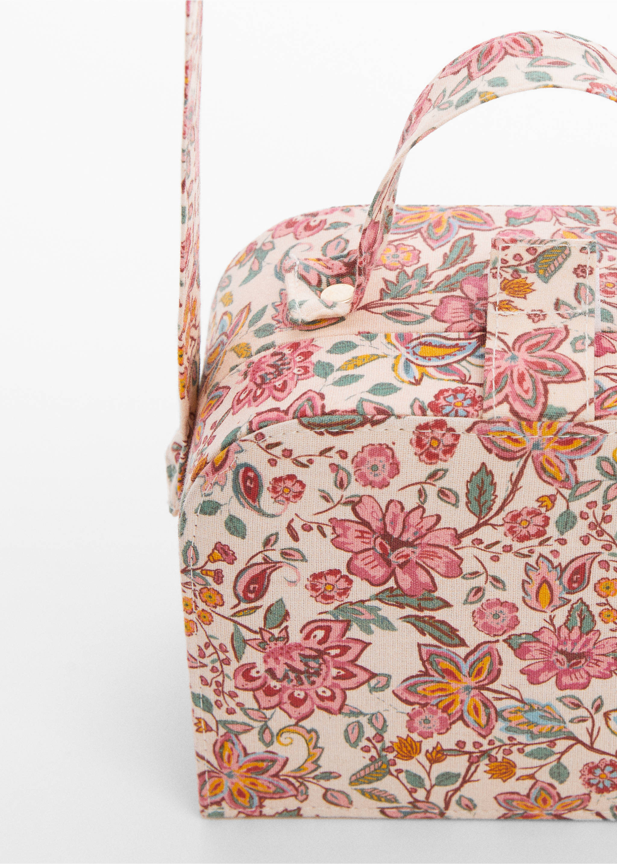 Floral print bag - Details of the article 2, Strawberry. Ref: 67004488-00.