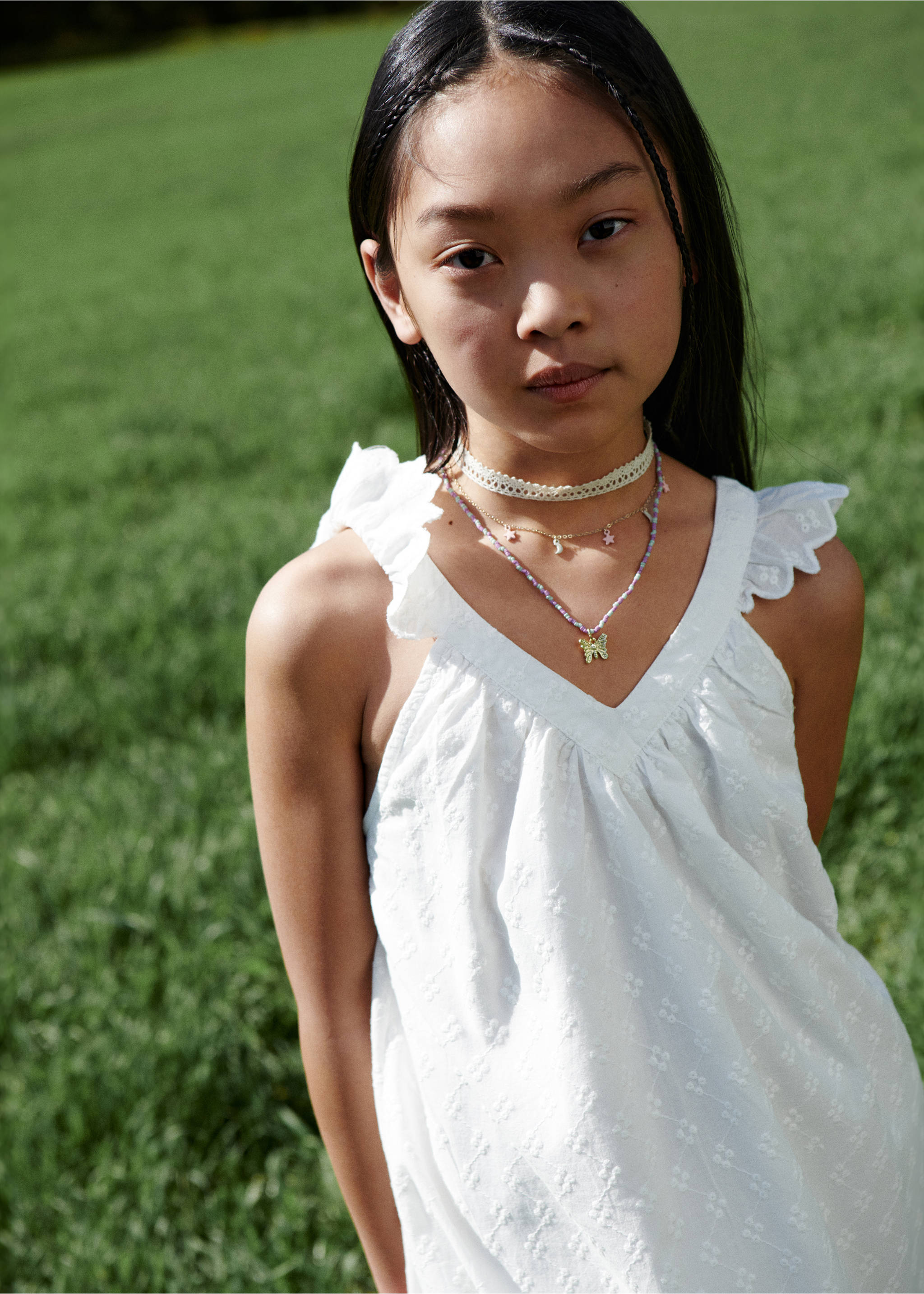 Pack of 2 pendant necklaces - Details of the article 6, Light/Pastel Purple. Ref: 67004789-00.