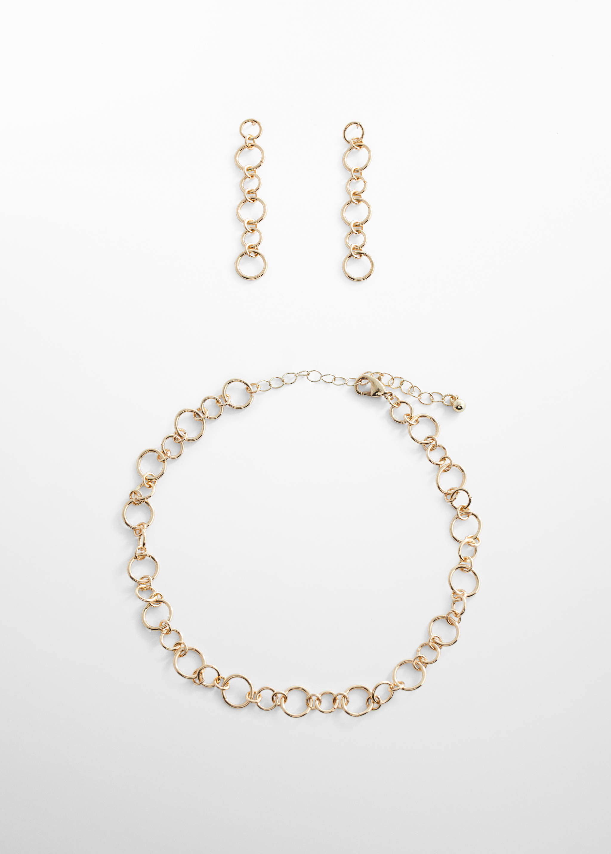 Collier anneaux combinés - Article sans modèle