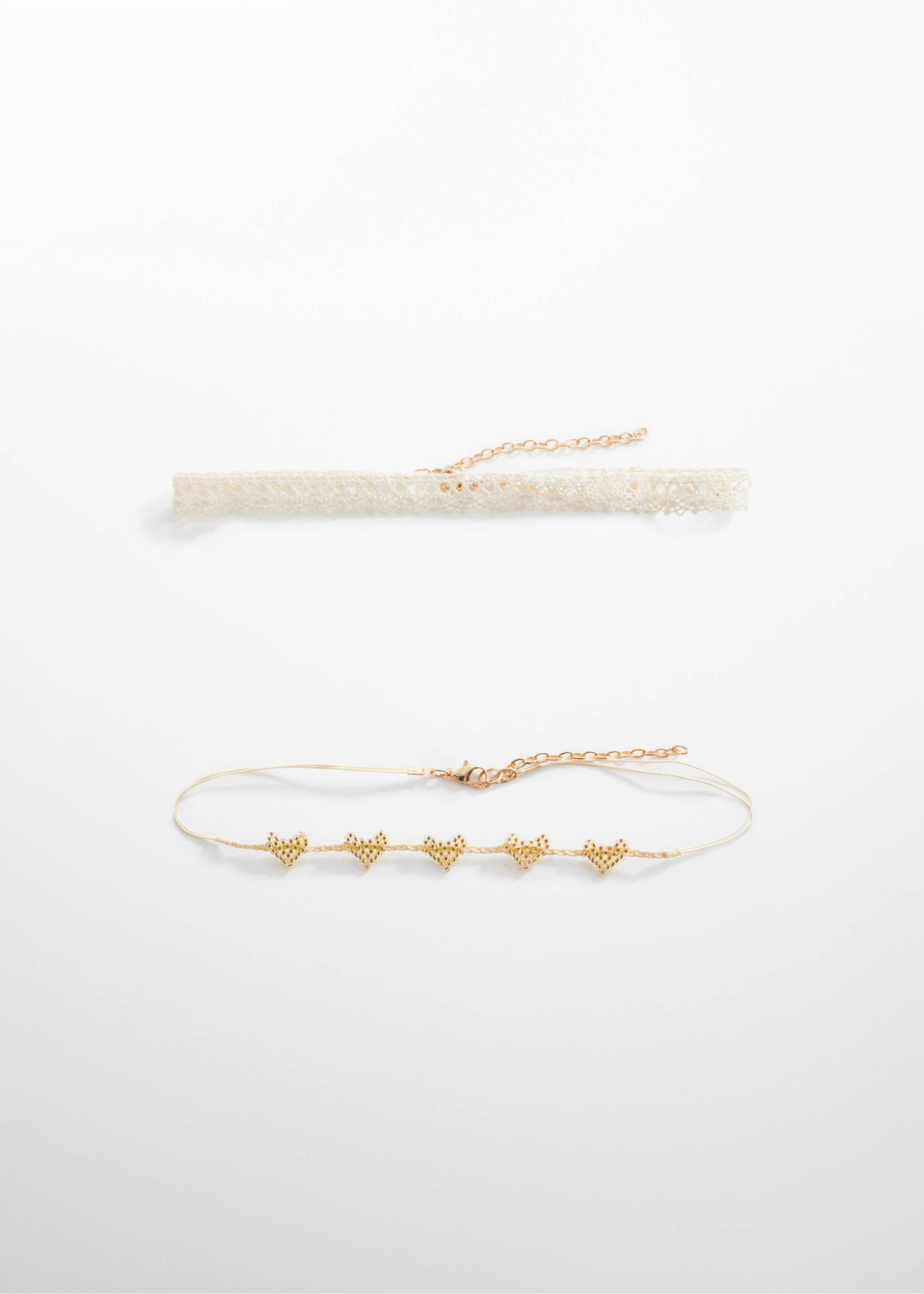 2 chokers pack - Article without model, Sand. Ref: 67004792-00.