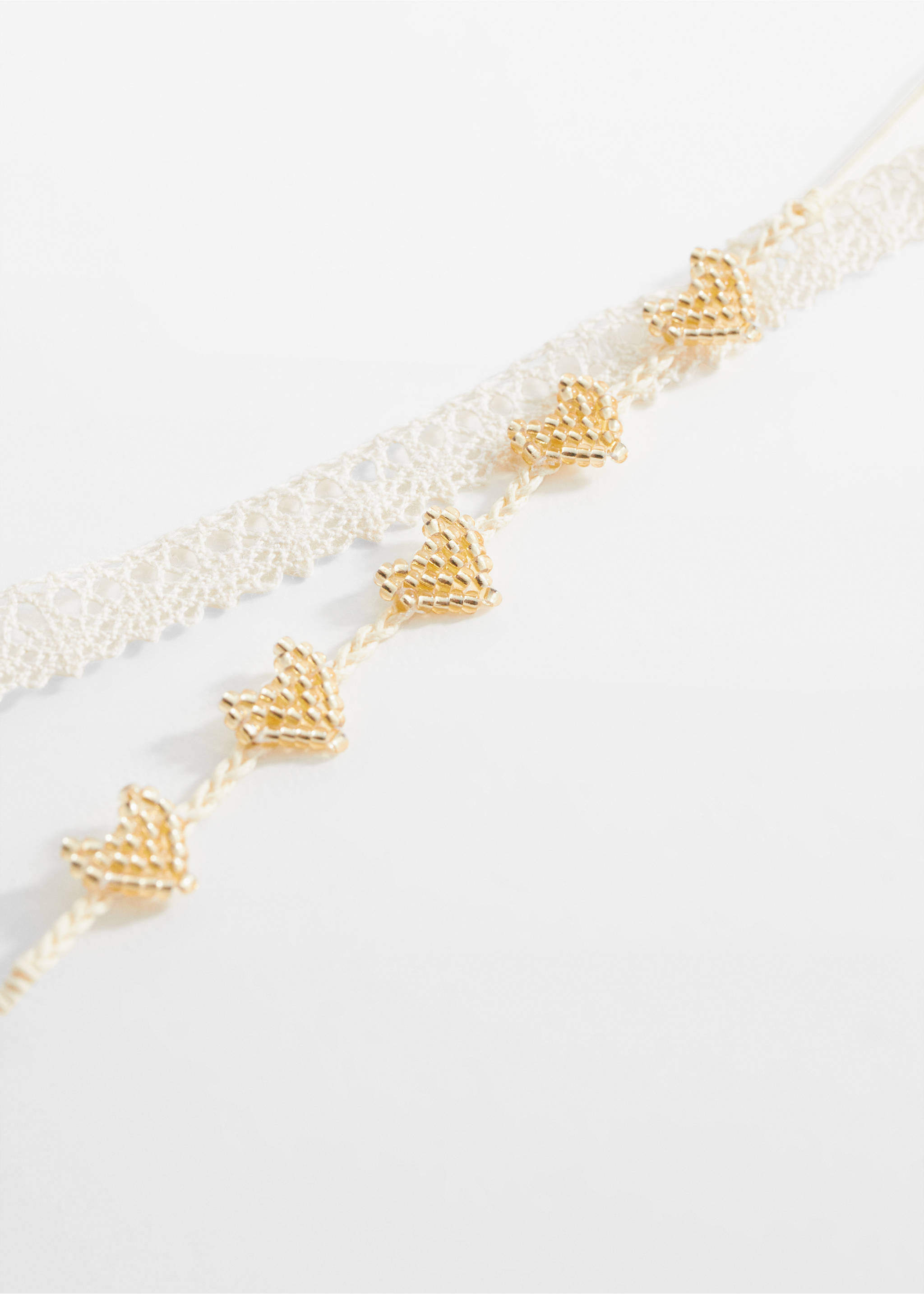 2 chokers pack - Medium plane, Sand. Ref: 67004792-00.