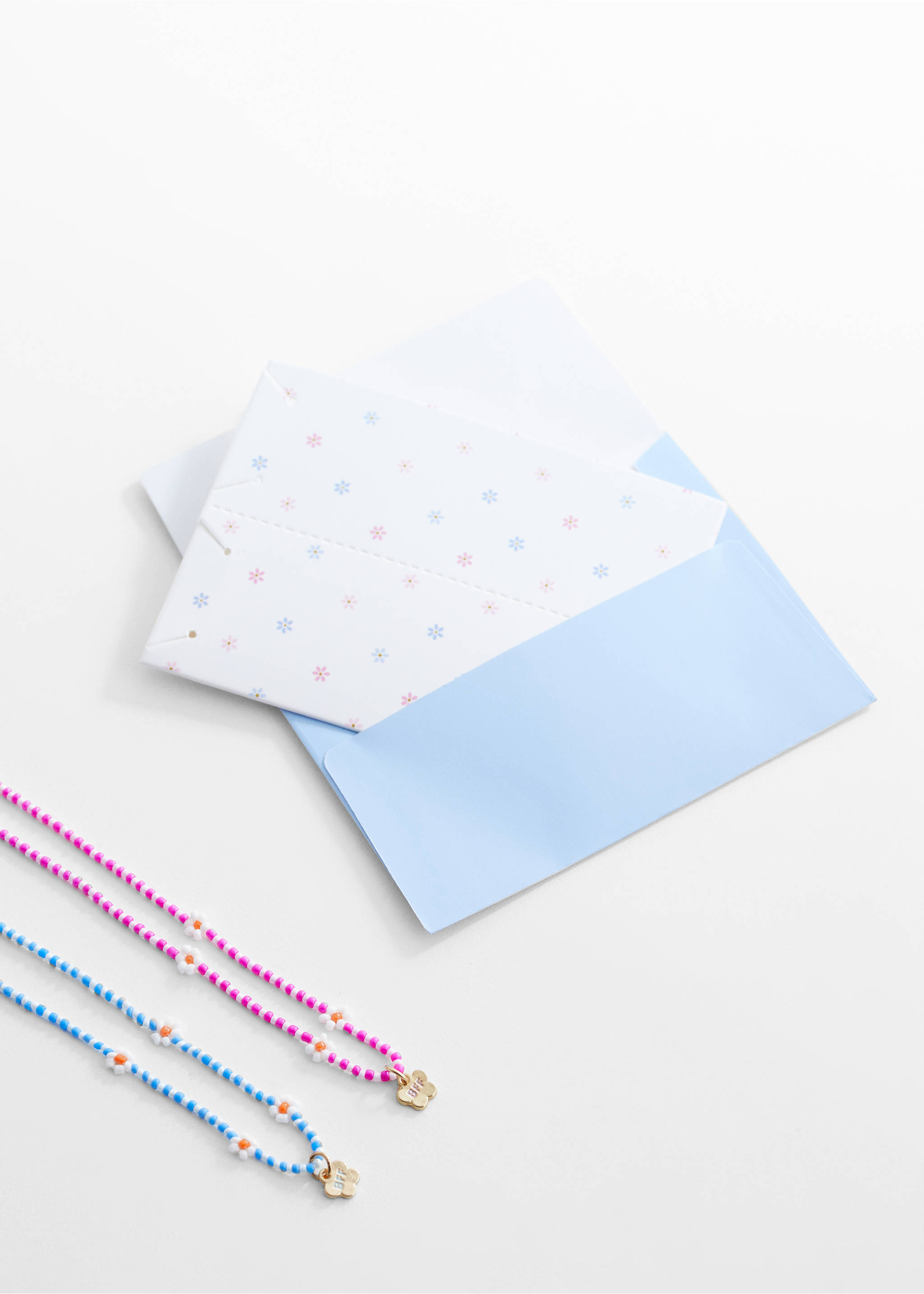 2 pack Best Friends necklace - Medium plane, Pink. Ref: 67004794-00.