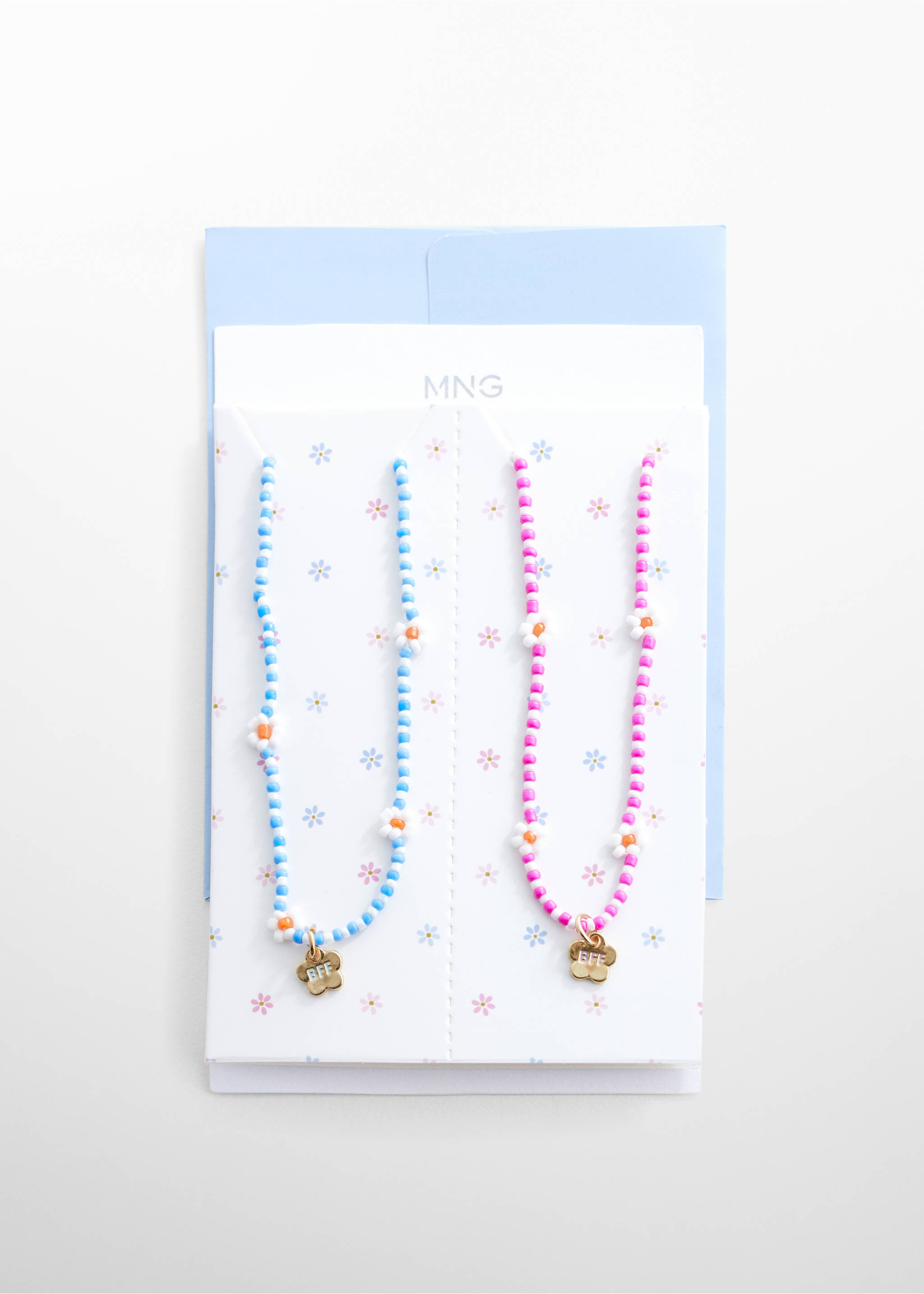 2 pack Best Friends necklace - Details of the article 2, Pink. Ref: 67004794-00.