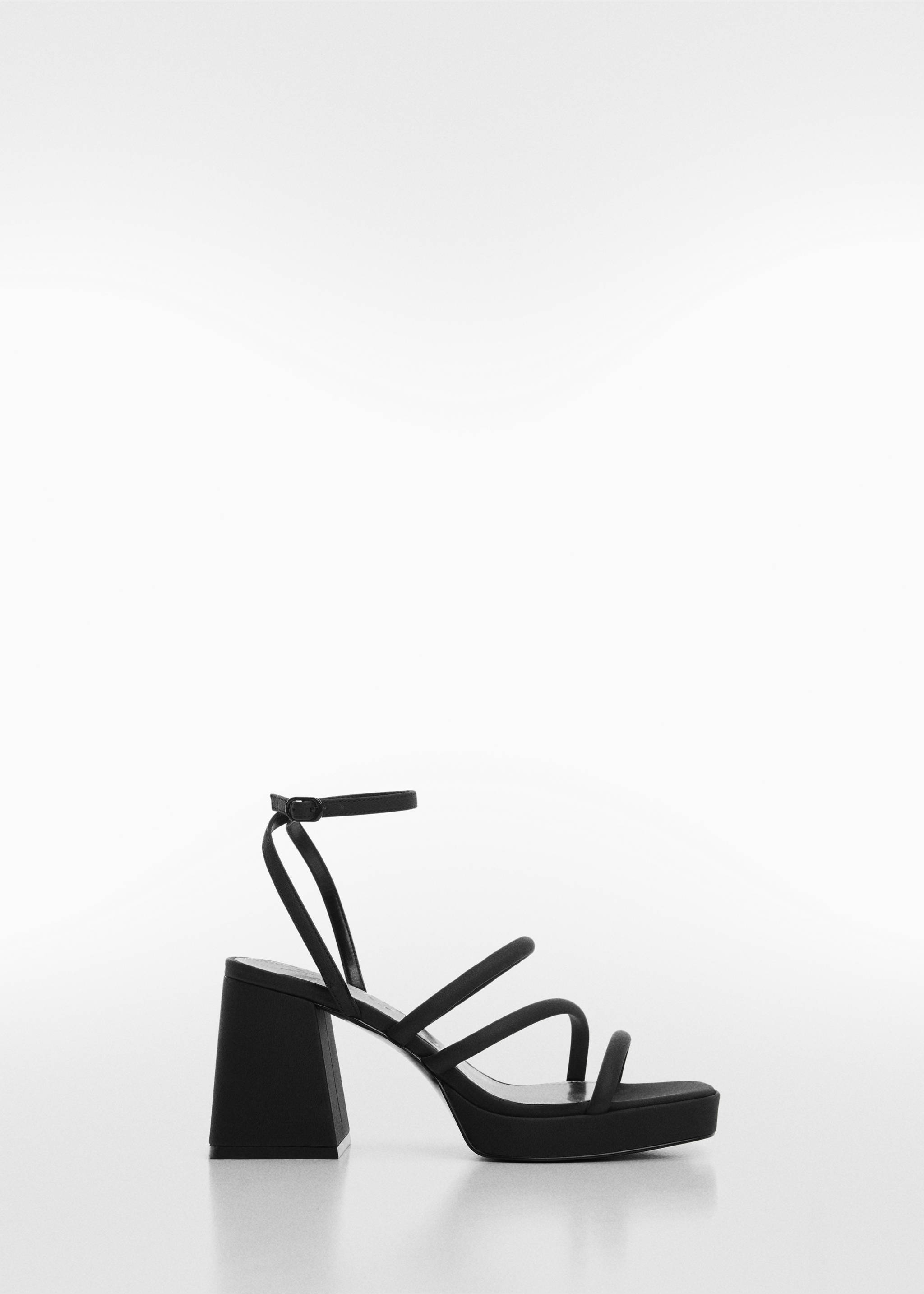 Strappy heeled sandals - Article without model, Black. Ref: 67005146-00.