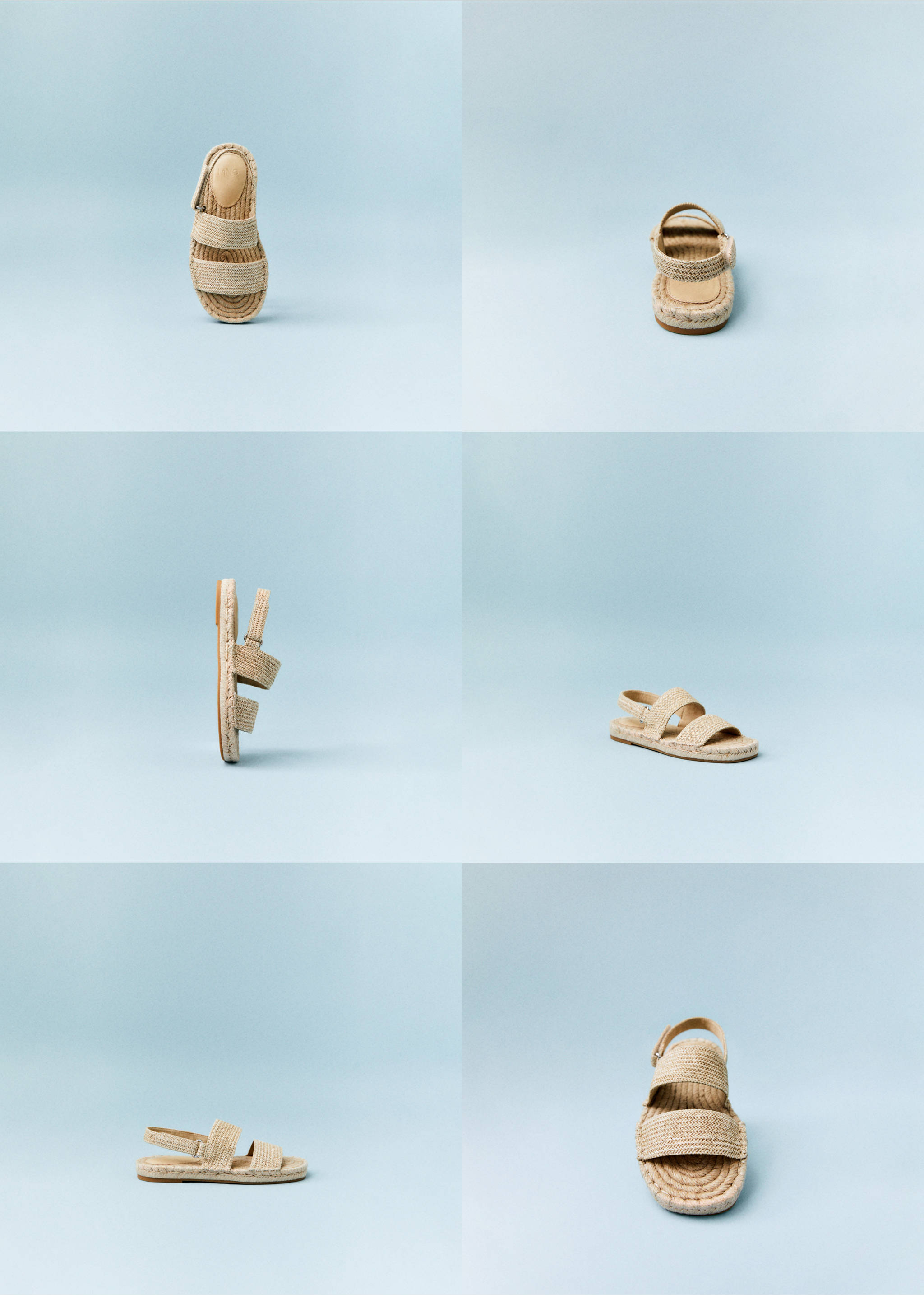 Velcro strap sandal - Details of the article 6, Beige. Ref: 67005151-00.